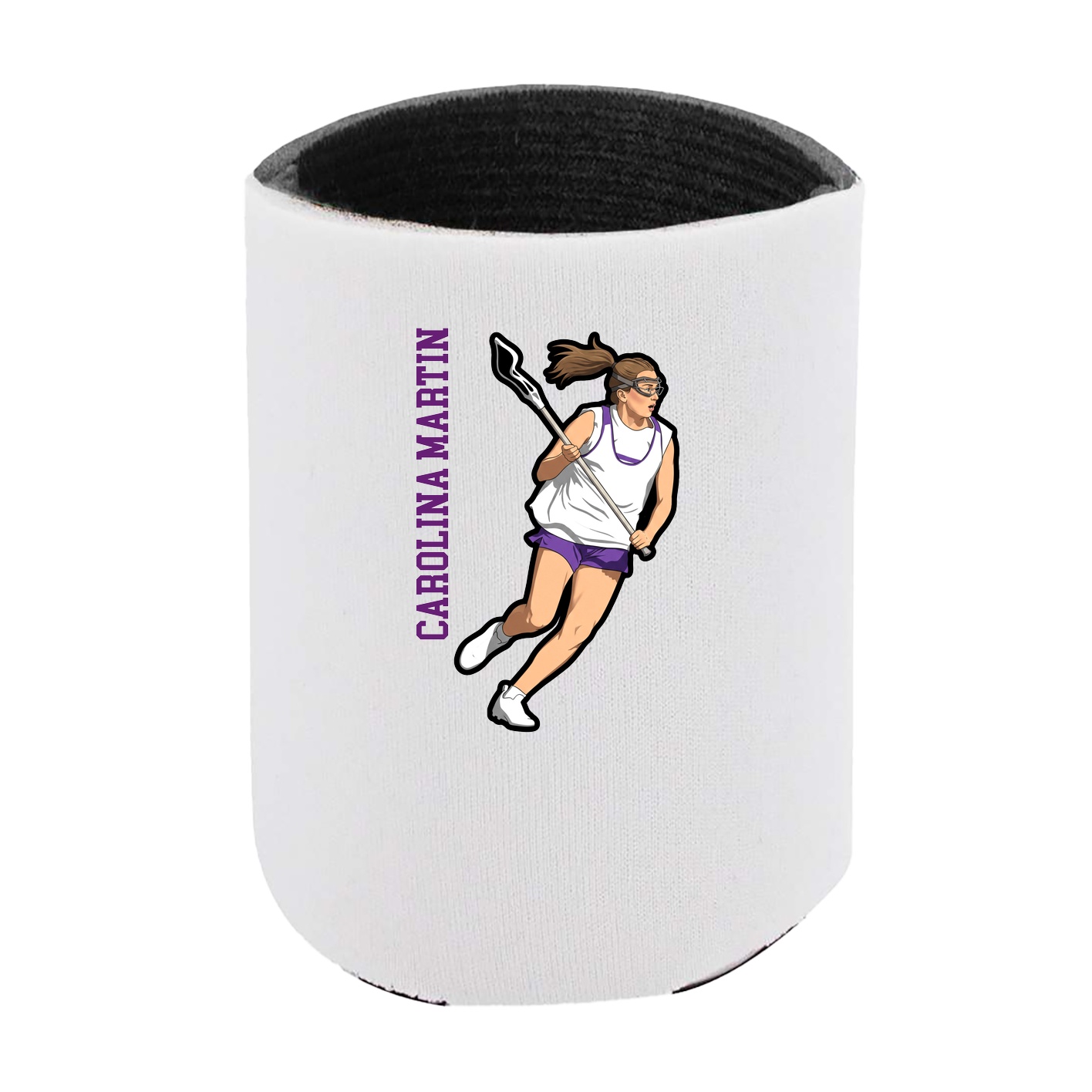 Can Holder — Name Vertical in White