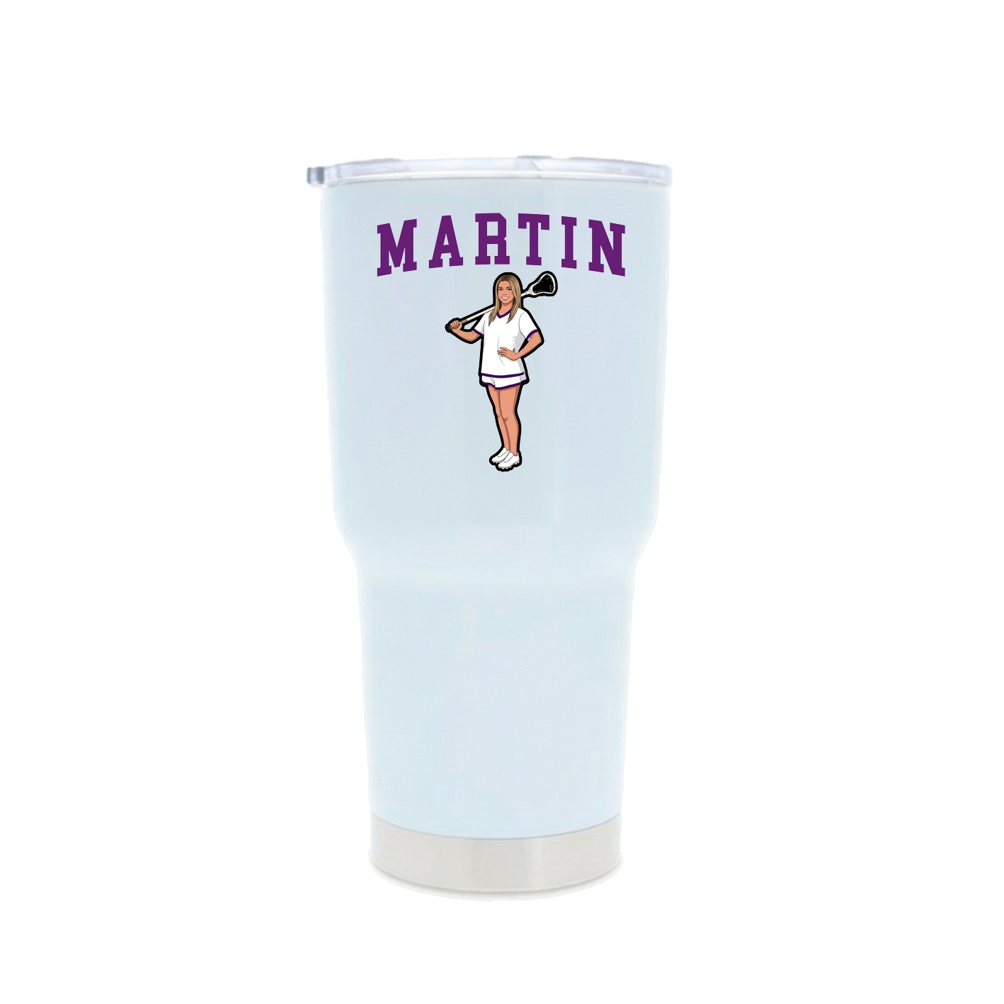 30oz Stainless Steel Tumbler — Shirsey in White