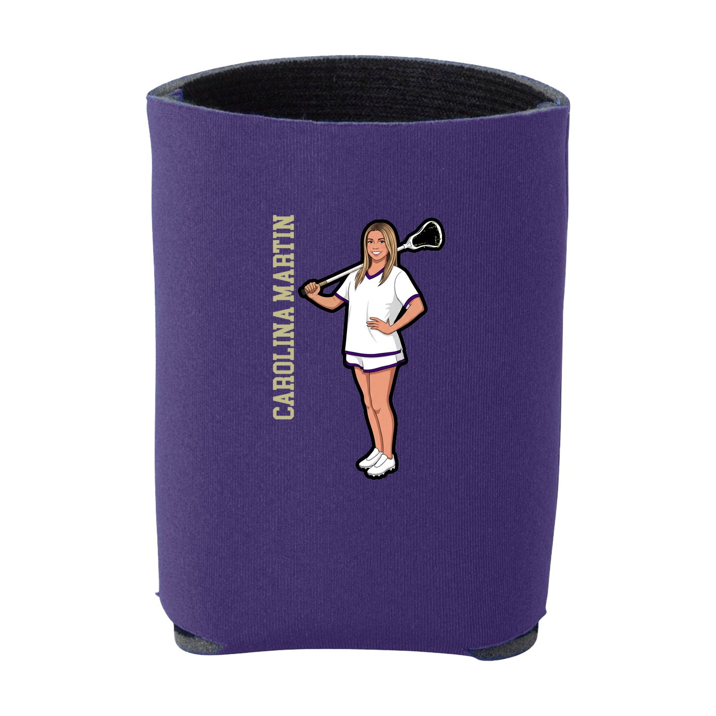 Can Holder — Name Vertical in Purple