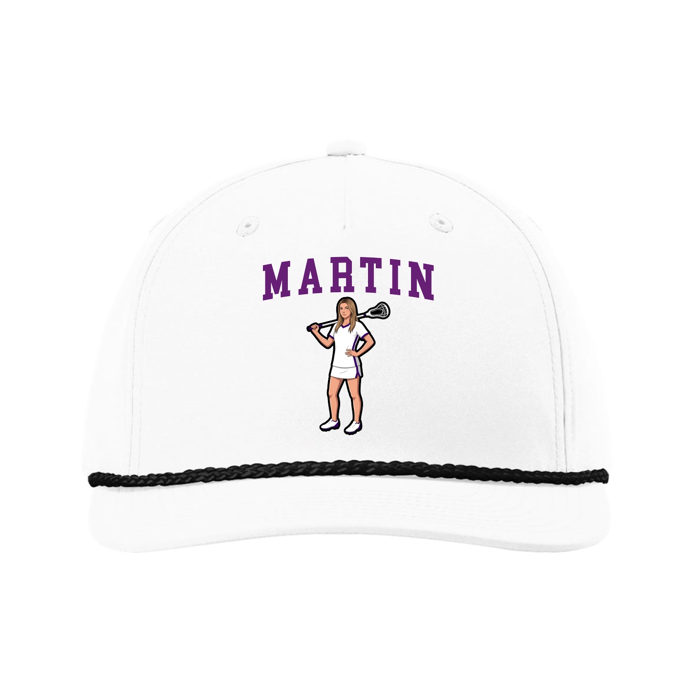 Five-Panel Classic Rope Cap — Shirsey in White