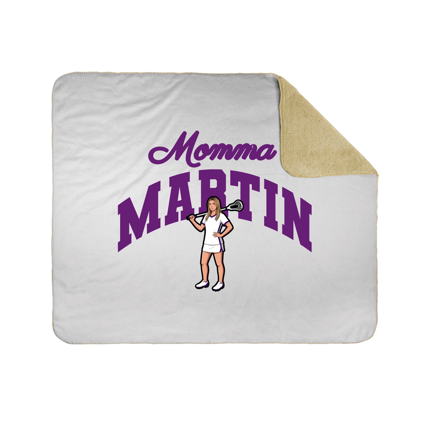 Throw Blanket — Mothers Day Arch in White
