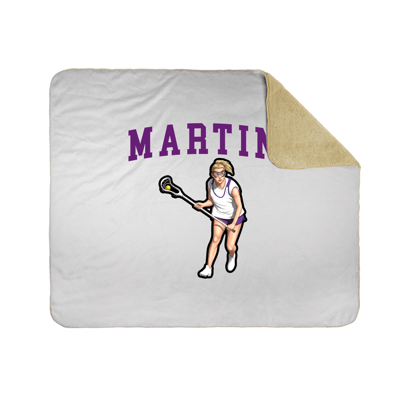 Throw Blanket — Shirsey in White