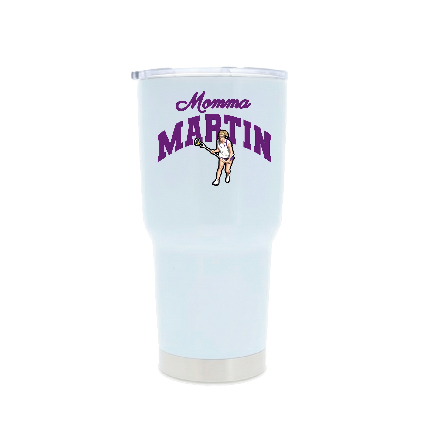 30oz Stainless Steel Tumbler — Mothers Day Arch in White