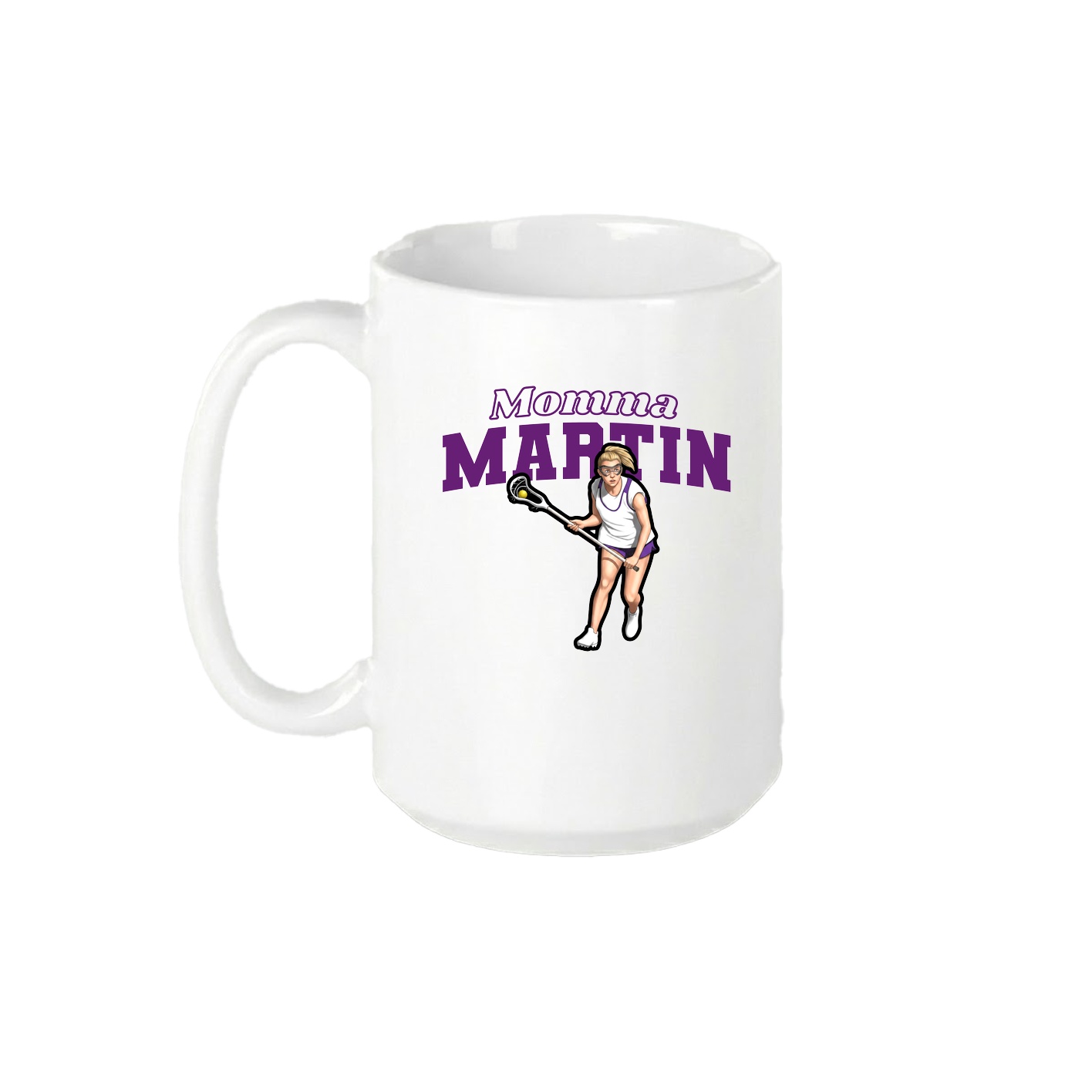 15oz Coffee Mug — Mothers Day Block in White