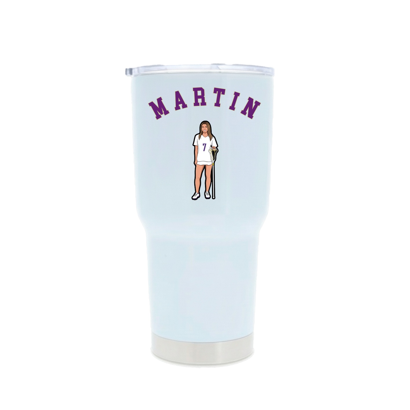 30oz Stainless Steel Tumbler — Shirsey Arch in White