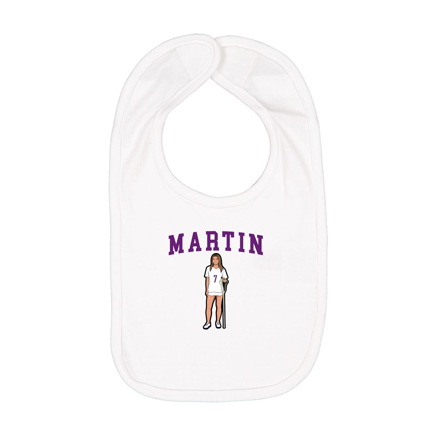 Infant Bib — Shirsey in White