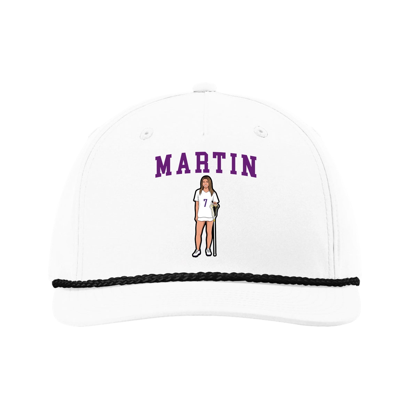 Five-Panel Classic Rope Cap — Shirsey in White