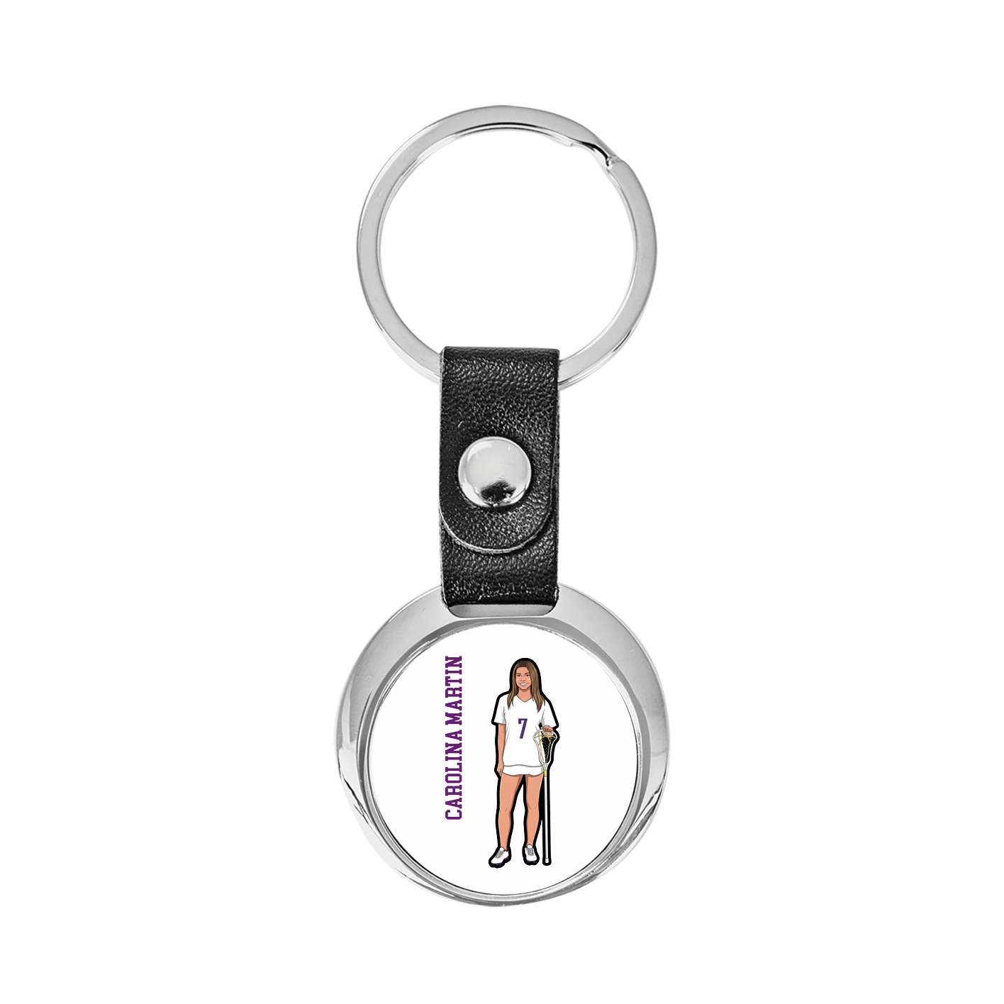 Key Chain — Name Vertical in Classic