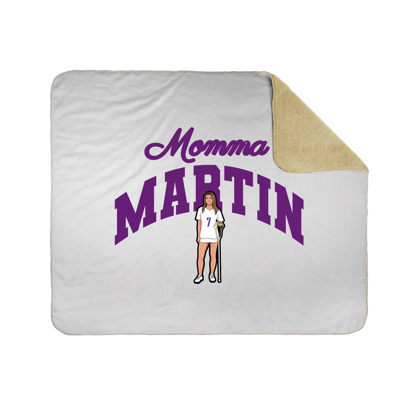 Throw Blanket — Mothers Day Arch in White