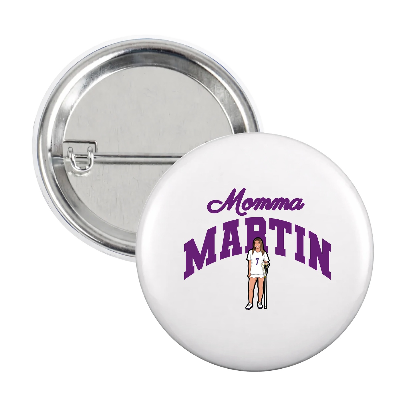Game Day Button — Mothers Day Arch in White