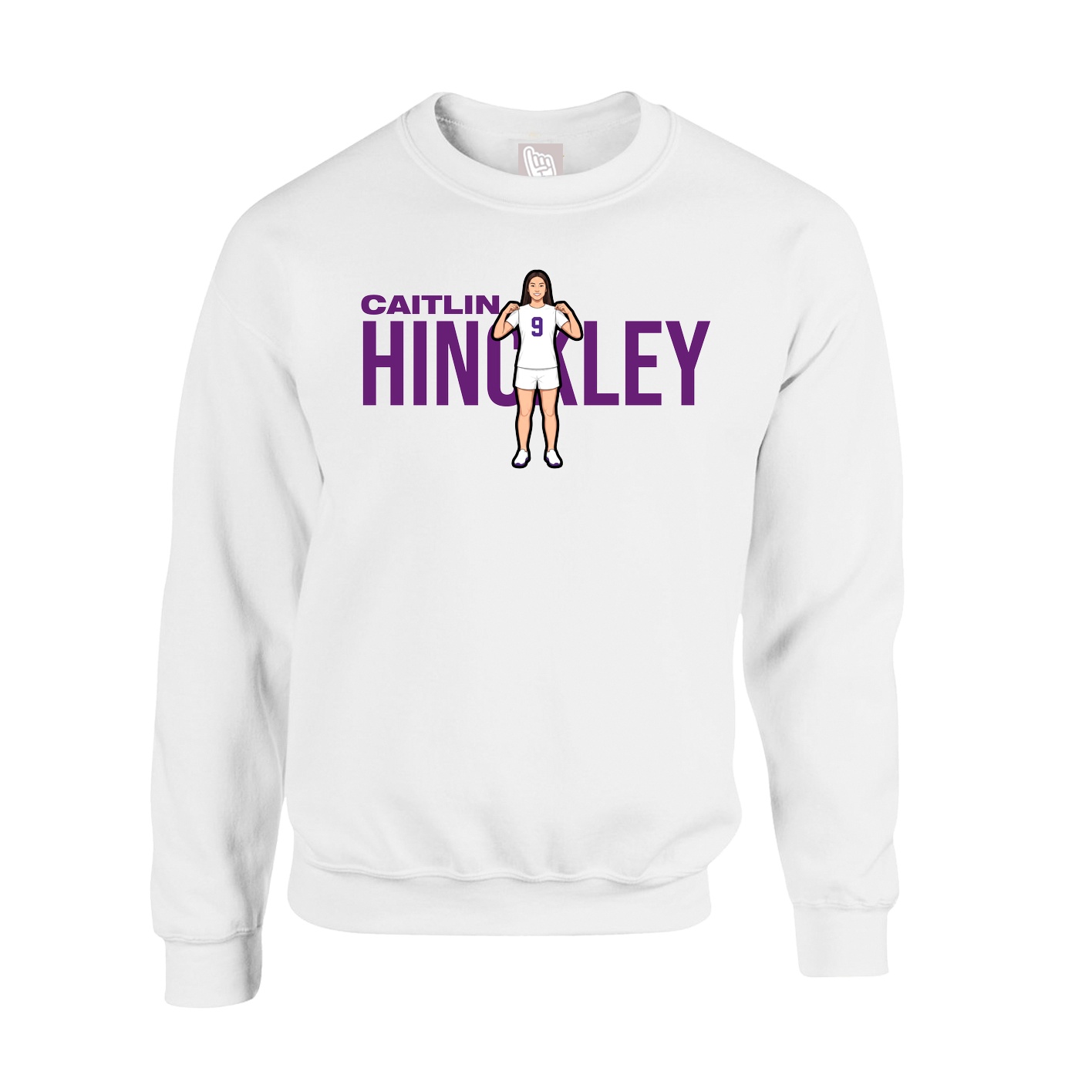 Fleece Crew — Player Name in White