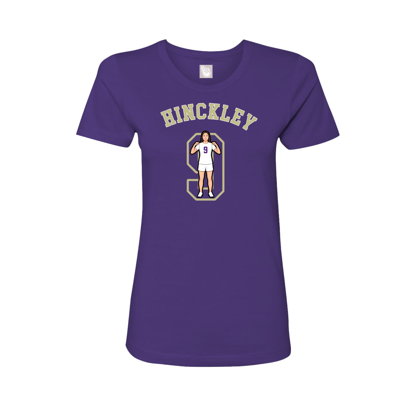 Fitted Women's Tee — Shirsey Arch in Purple