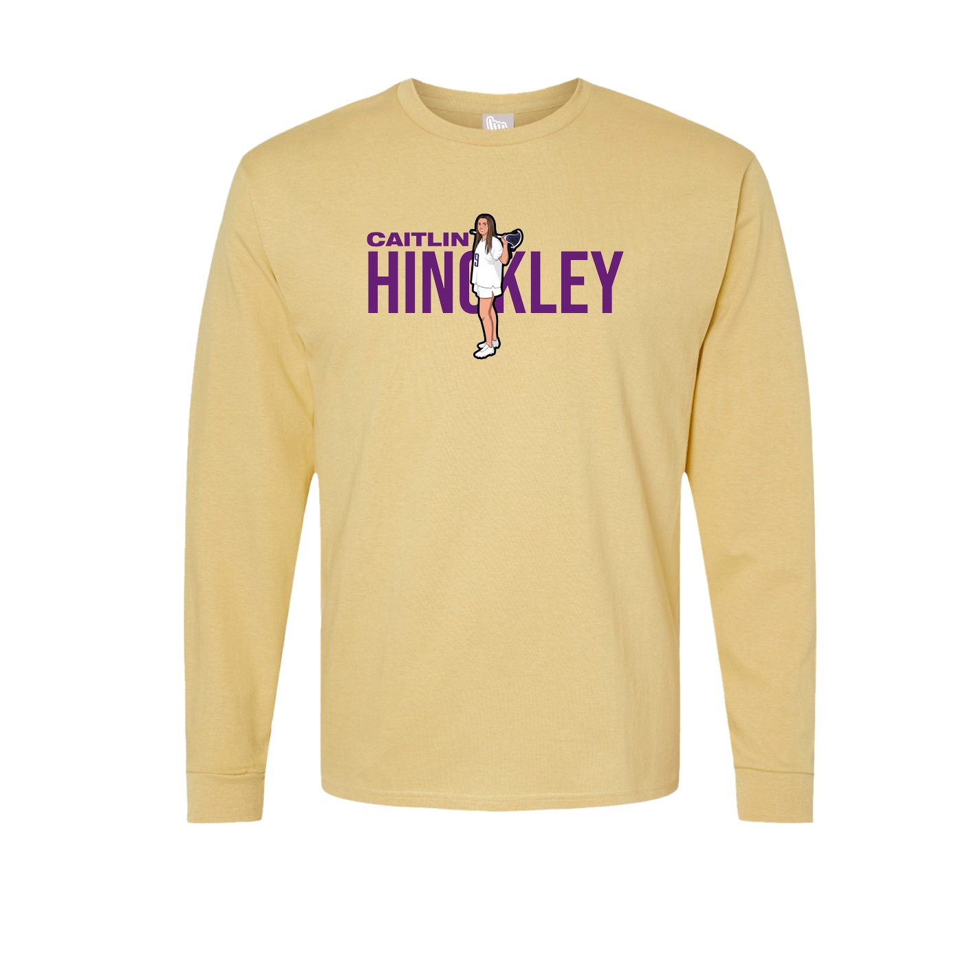 Long Sleeve Tee — Player Name in Vegas Gold