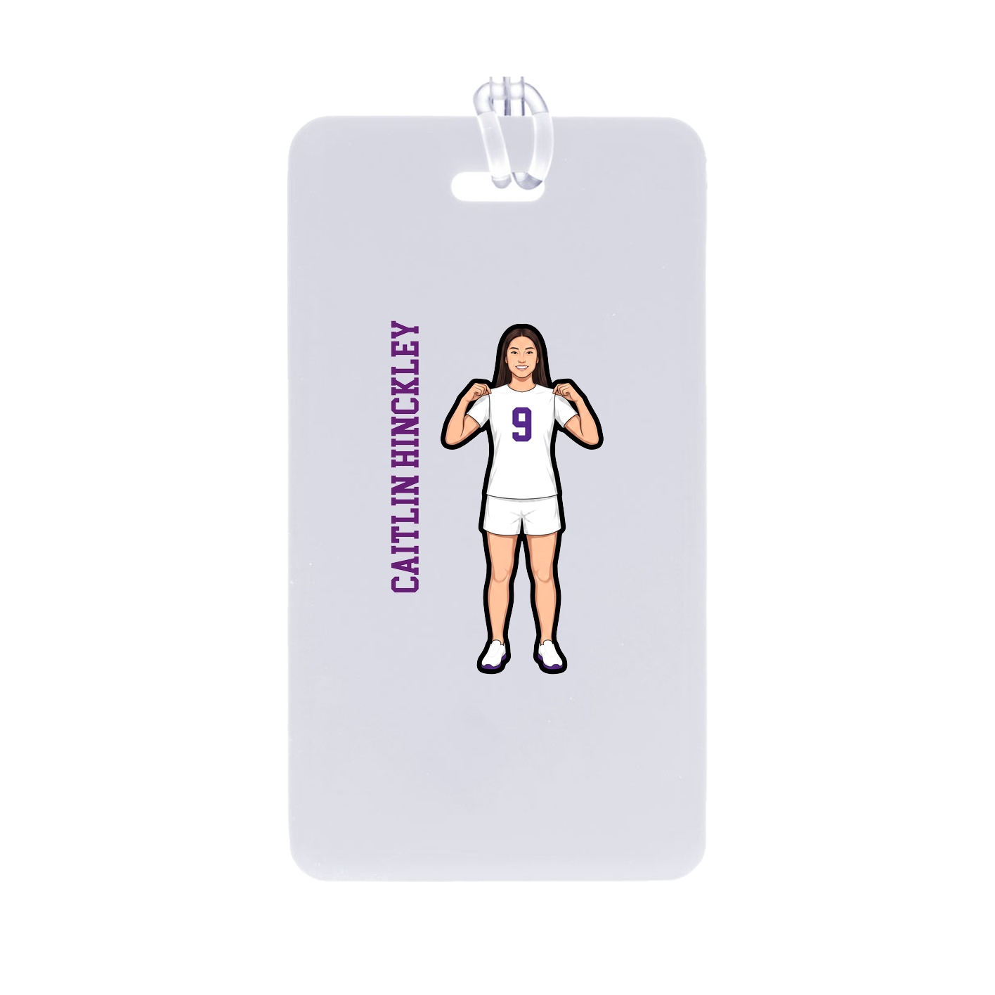 Bag Tag — Name Vertical in Classic