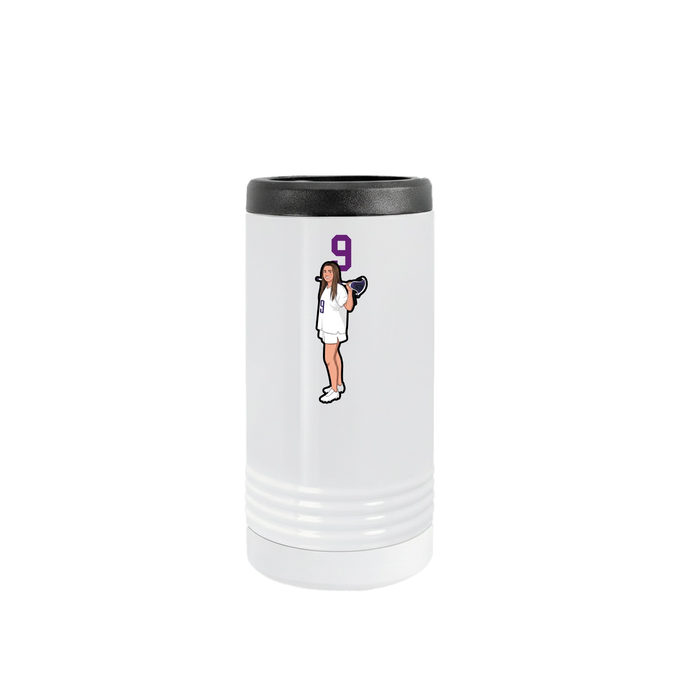 Slim Beverage Holder — Number Top in White