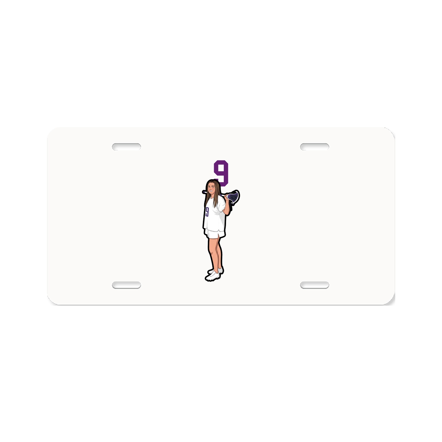 License Plate — Number Top in Classic