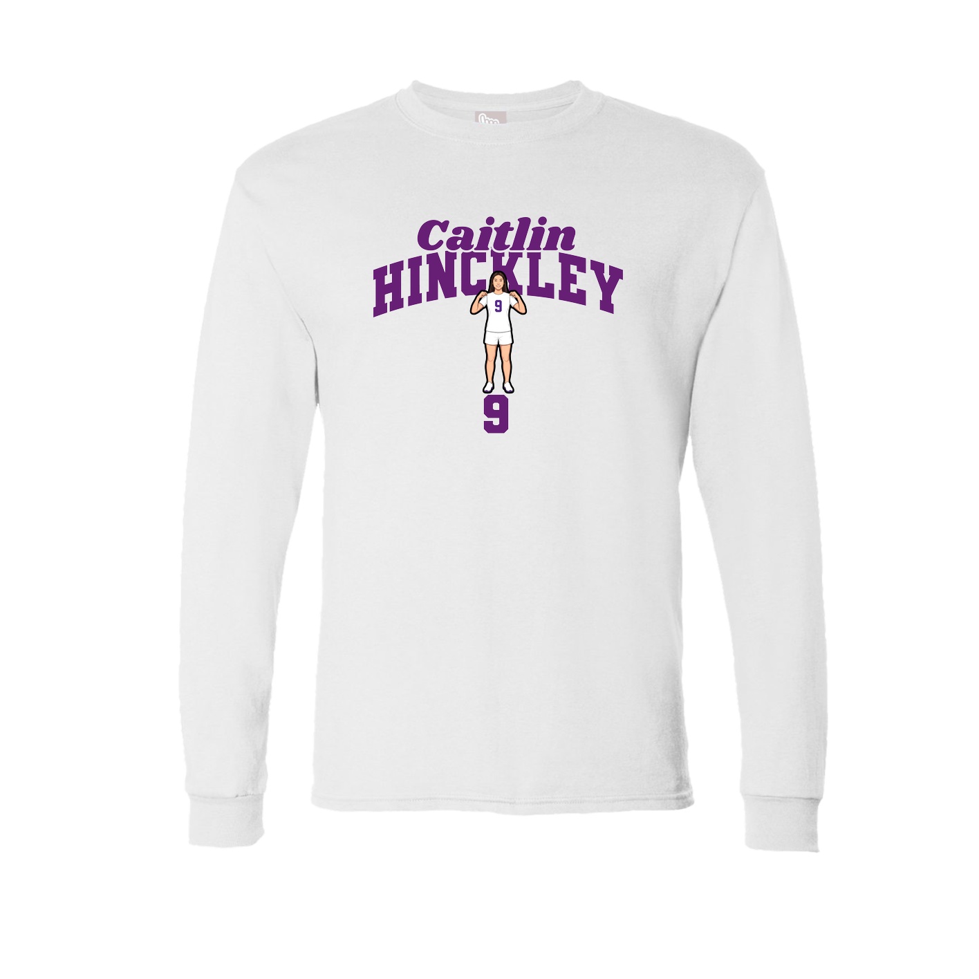 Long Sleeve Tee — Signature Arch in White