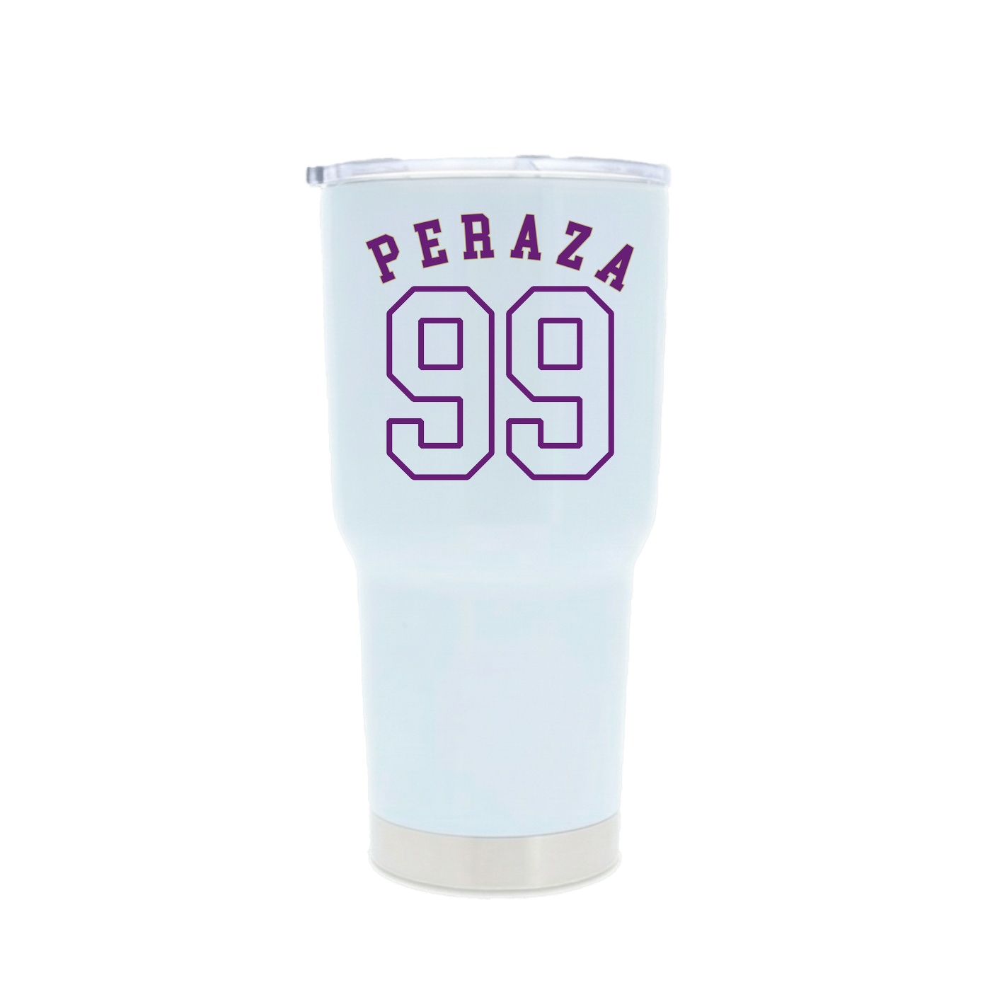 30oz Stainless Steel Tumbler — Shirsey Arch in White