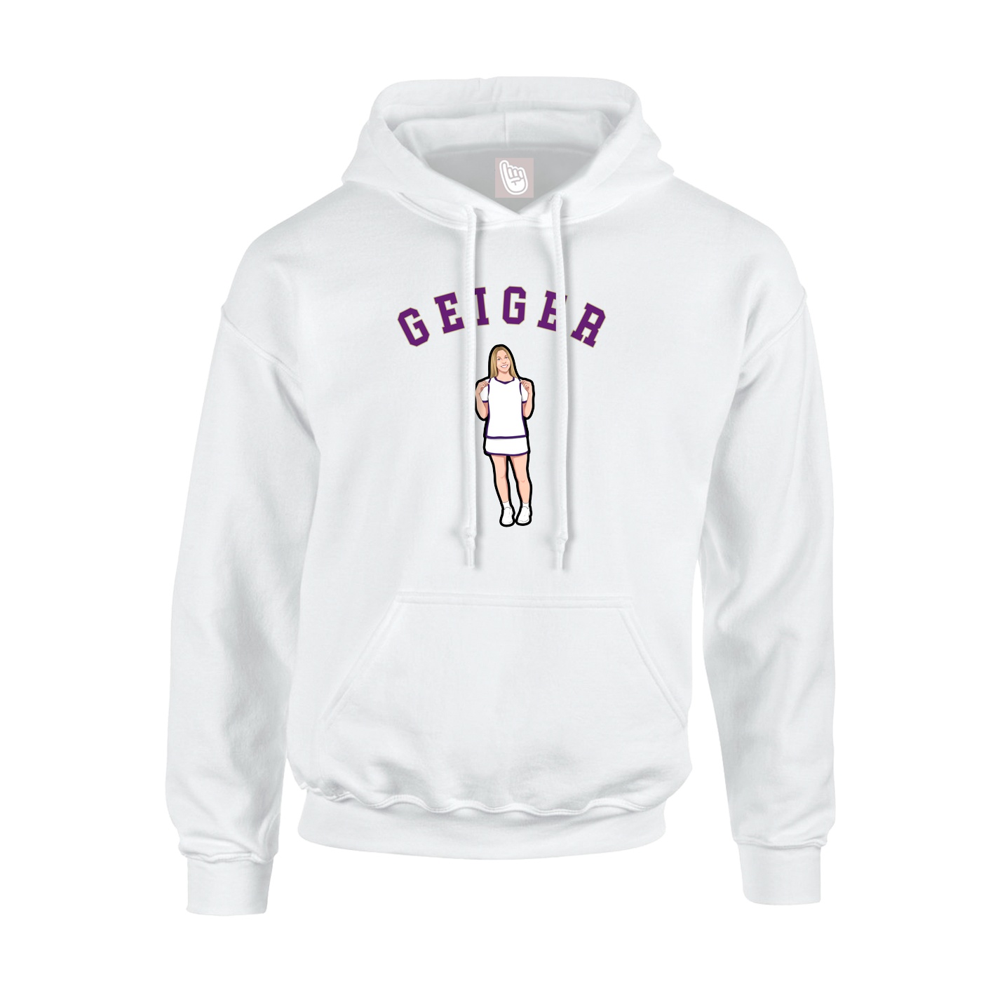 Youth Hoodie — Shirsey Arch in White