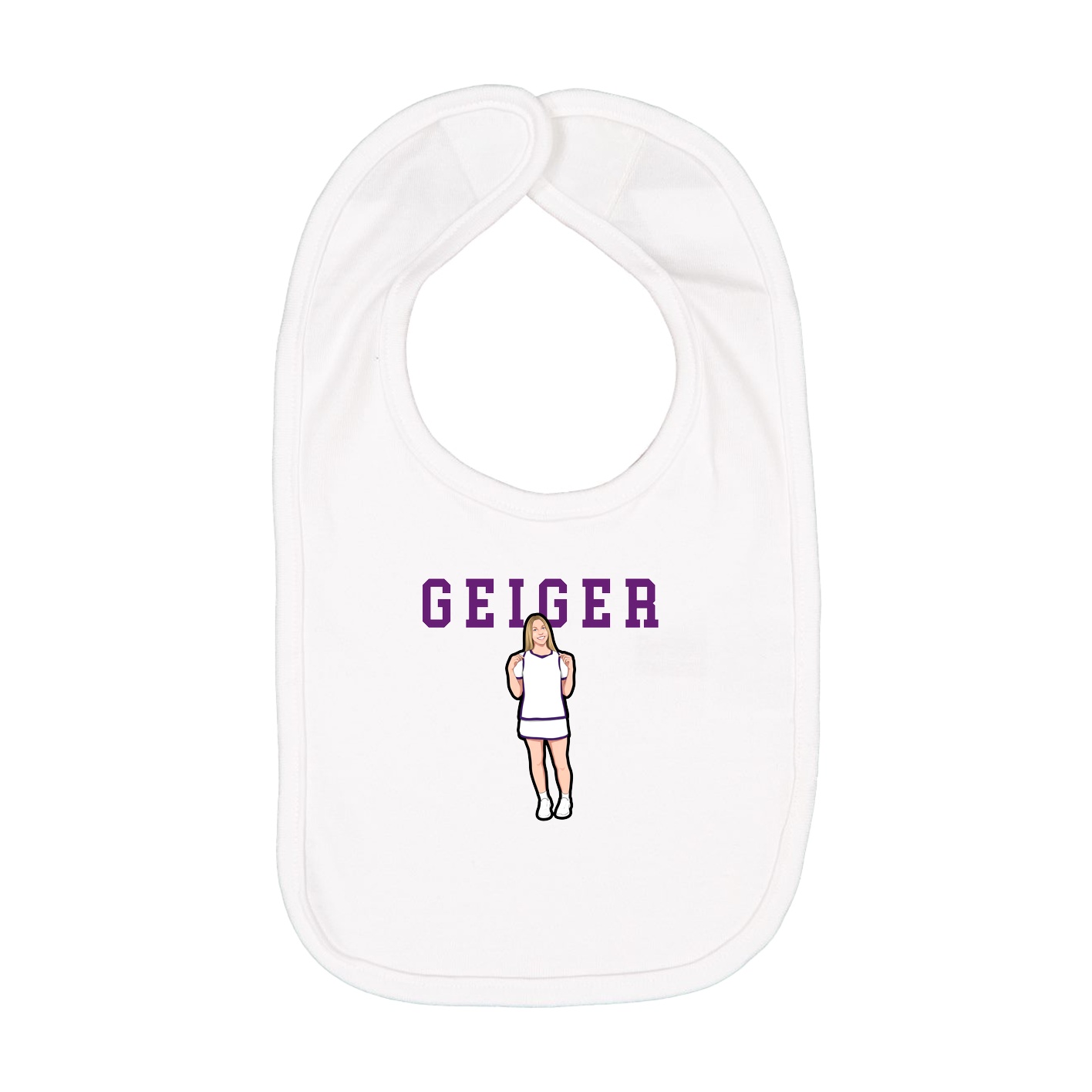Infant Bib — Shirsey in White
