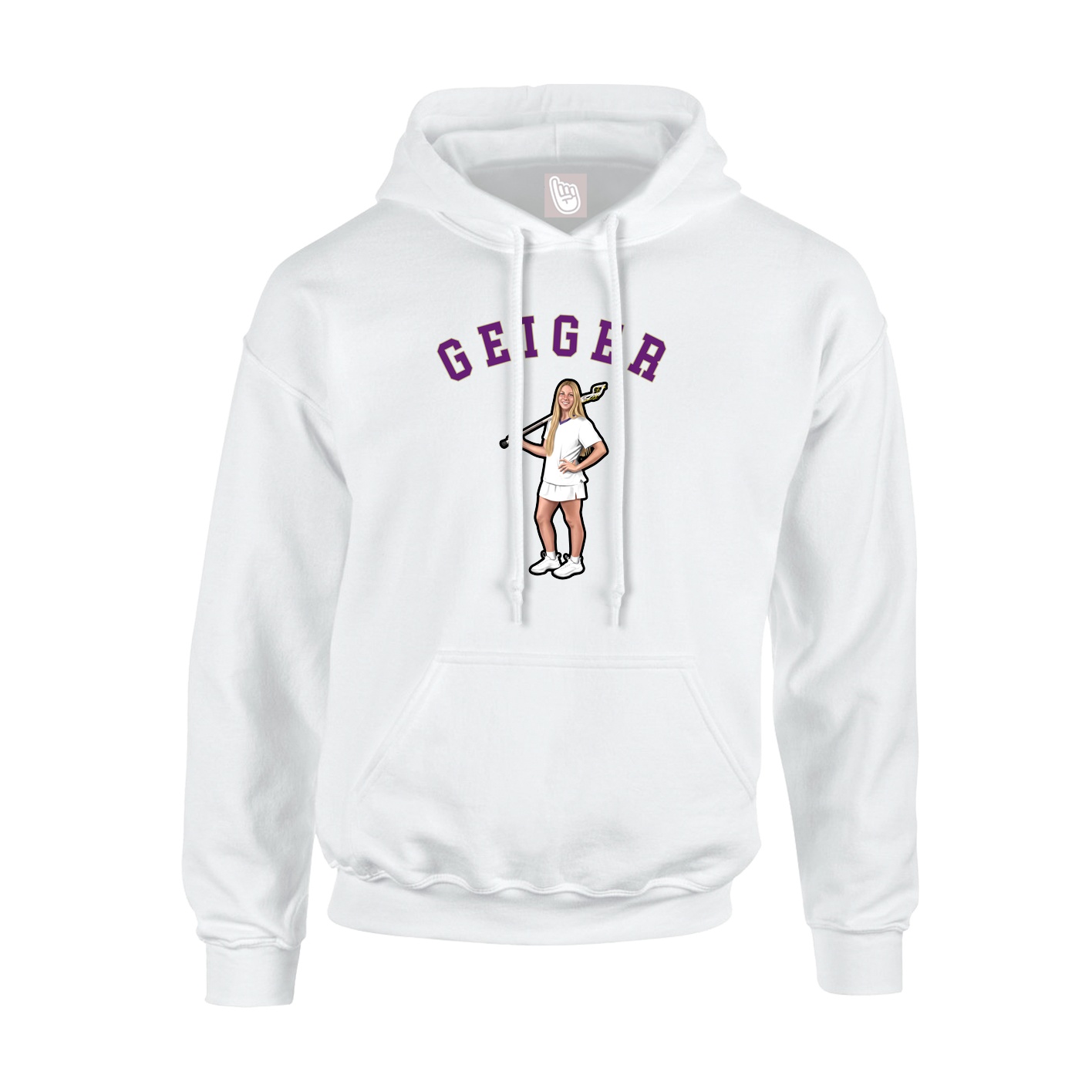 Youth Hoodie — Shirsey Arch in White