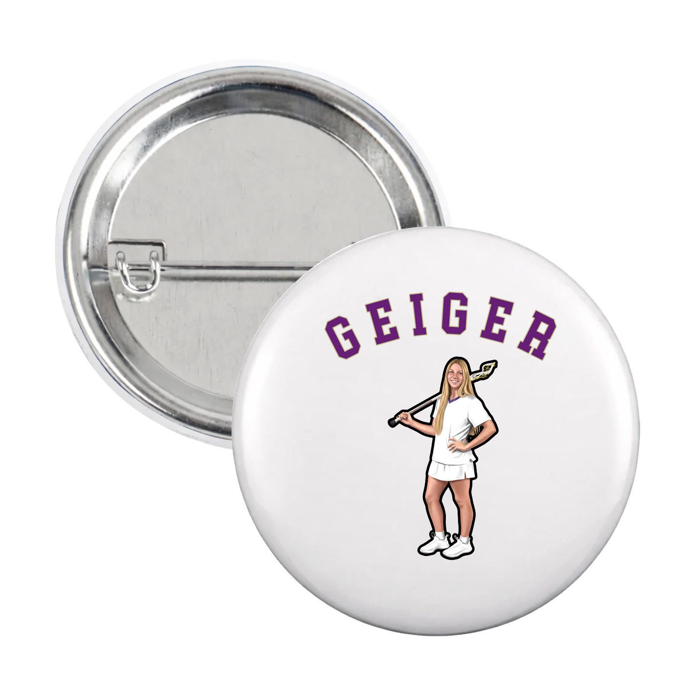 Game Day Button — Shirsey Arch in White