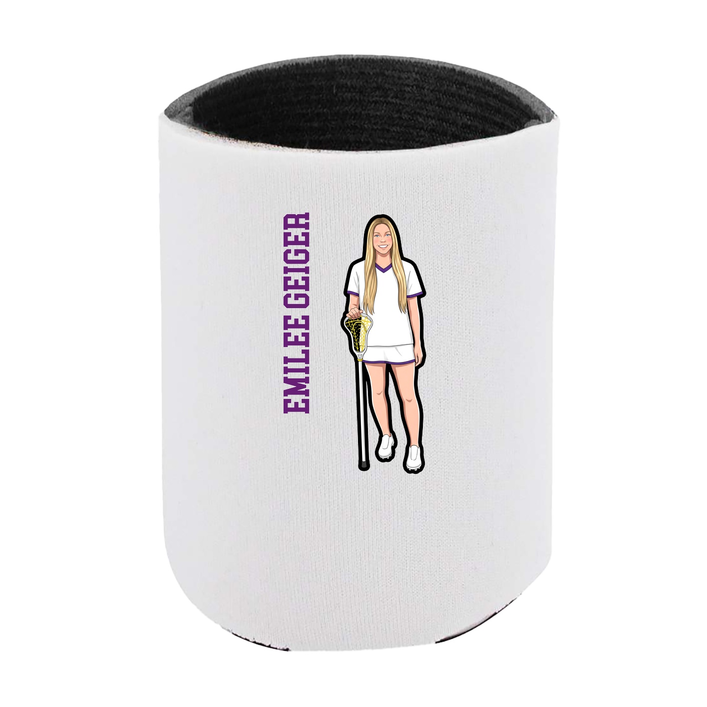 Can Holder — Name Vertical in White