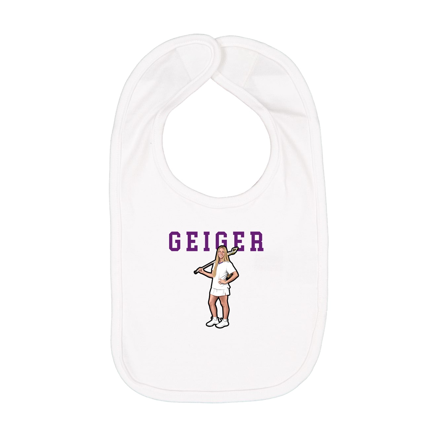 Infant Bib — Shirsey in White