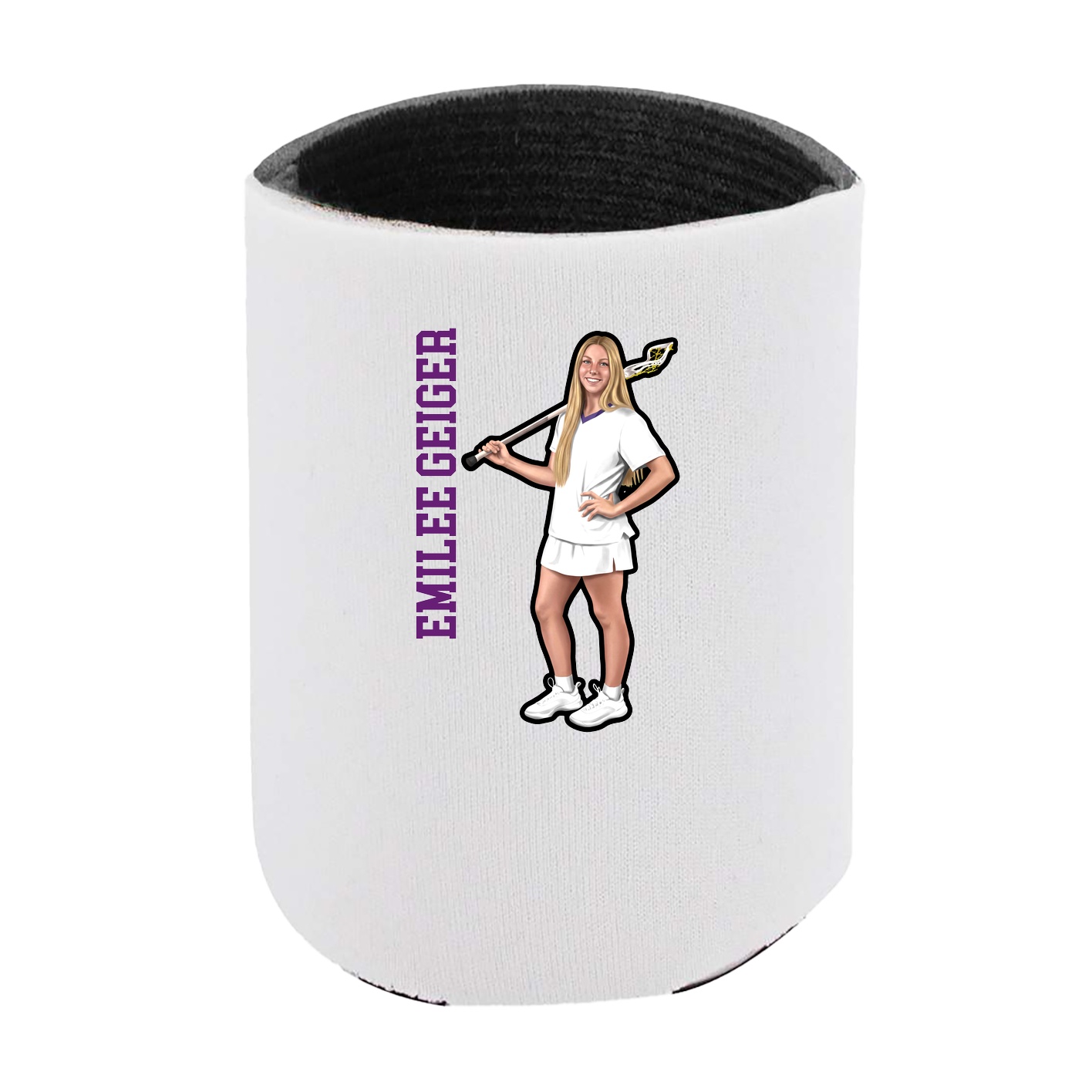 Can Holder — Name Vertical in White
