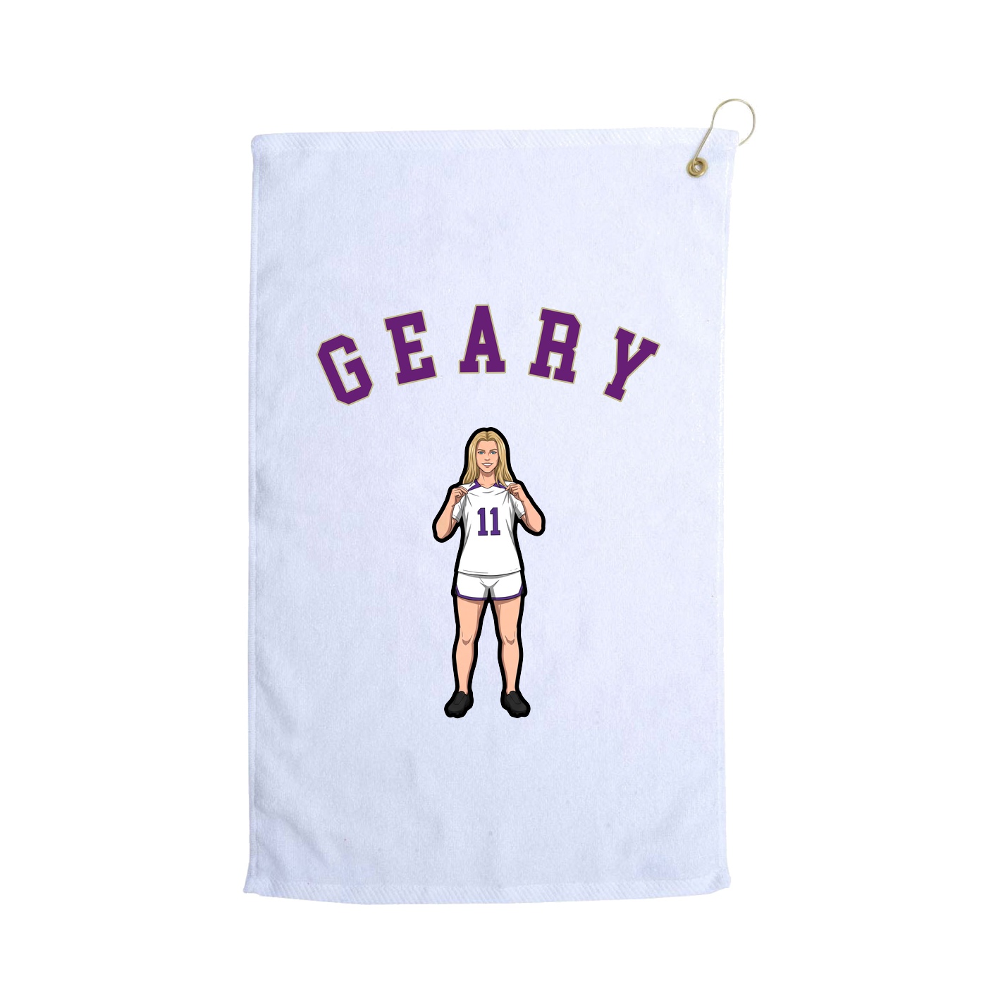 Golf Towel — Shirsey Arch in White