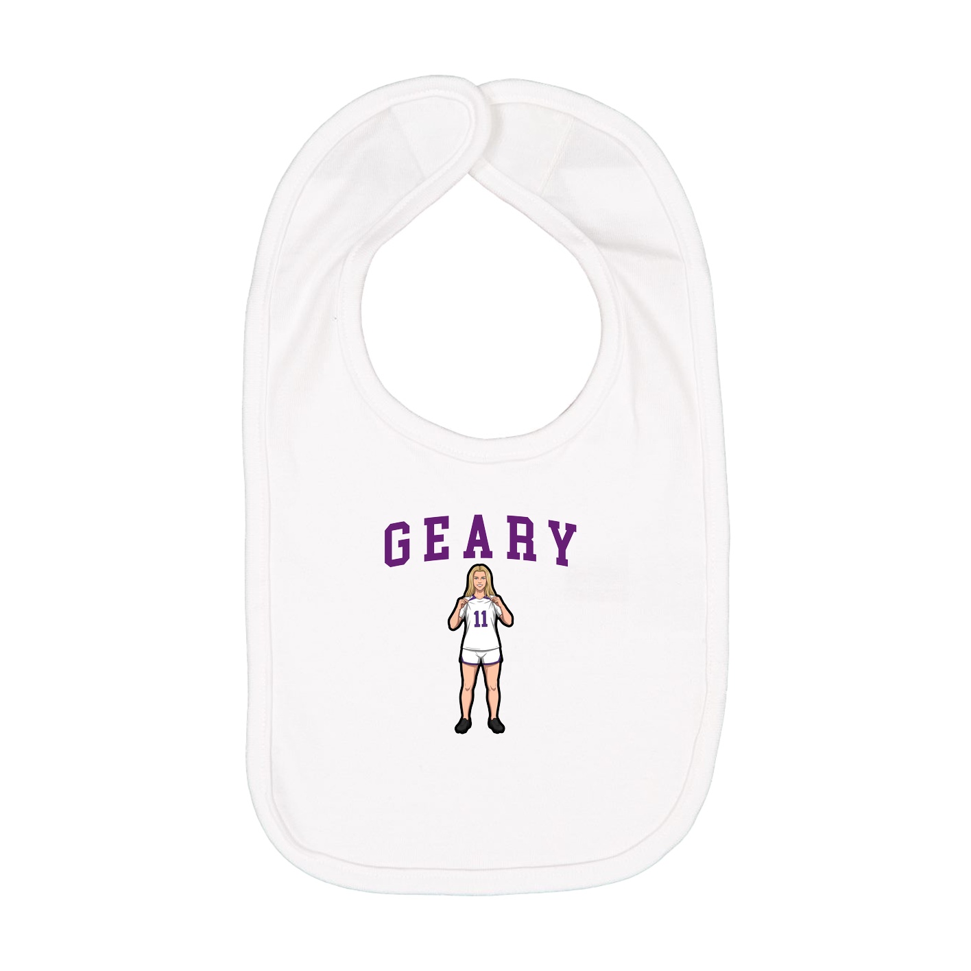 Infant Bib — Shirsey in White