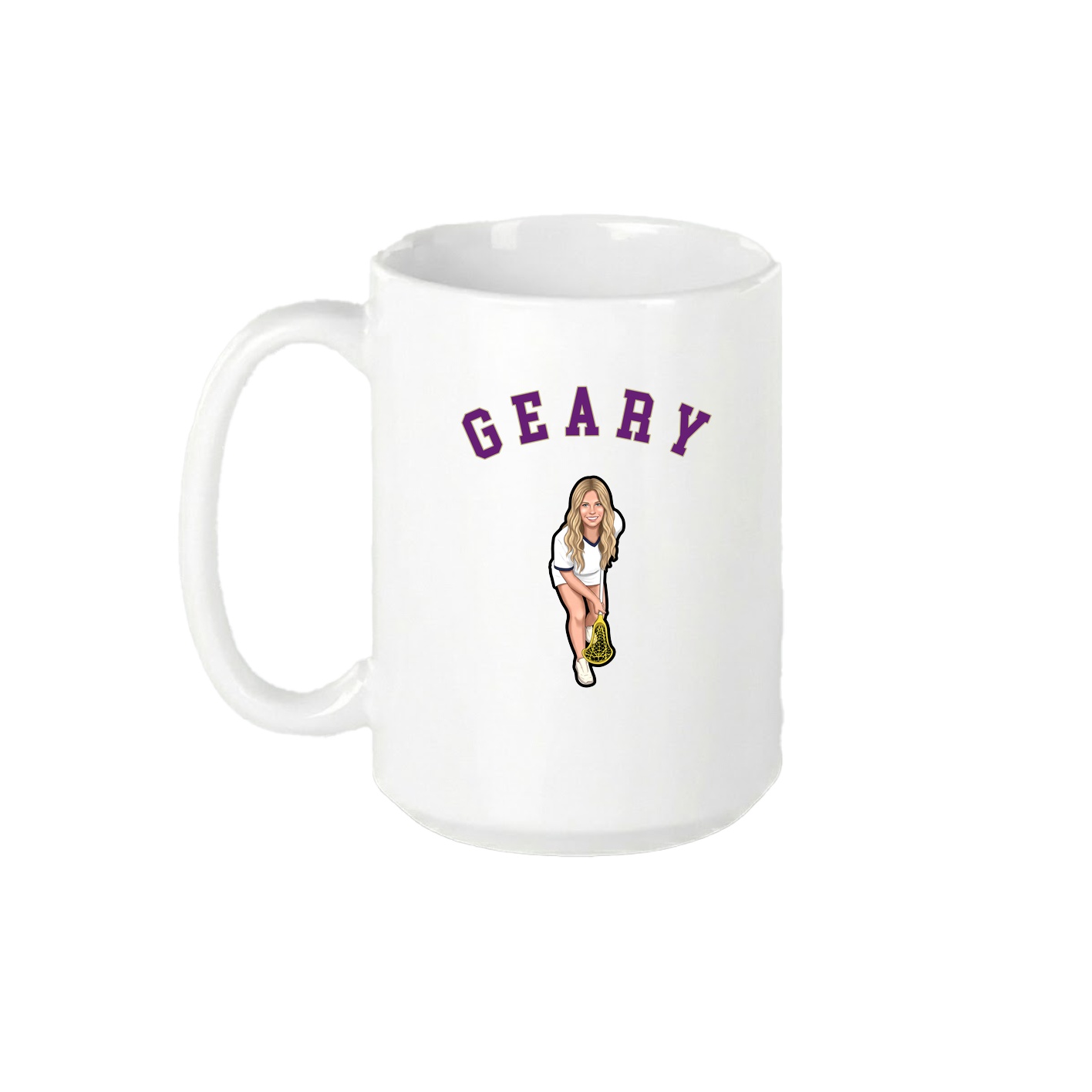 15oz Coffee Mug — Shirsey Arch in White