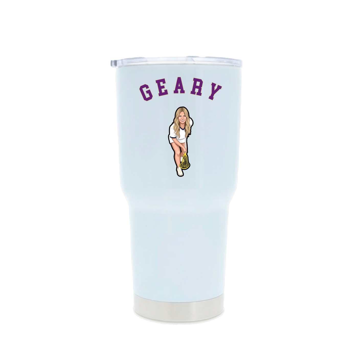 30oz Stainless Steel Tumbler — Shirsey Arch in White