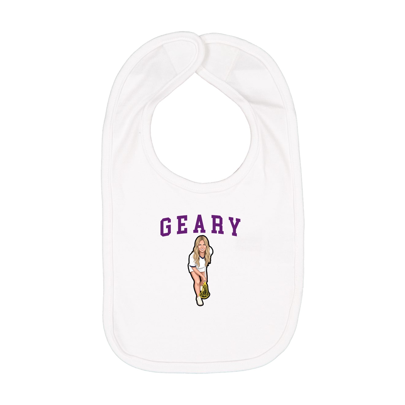 Infant Bib — Shirsey in White