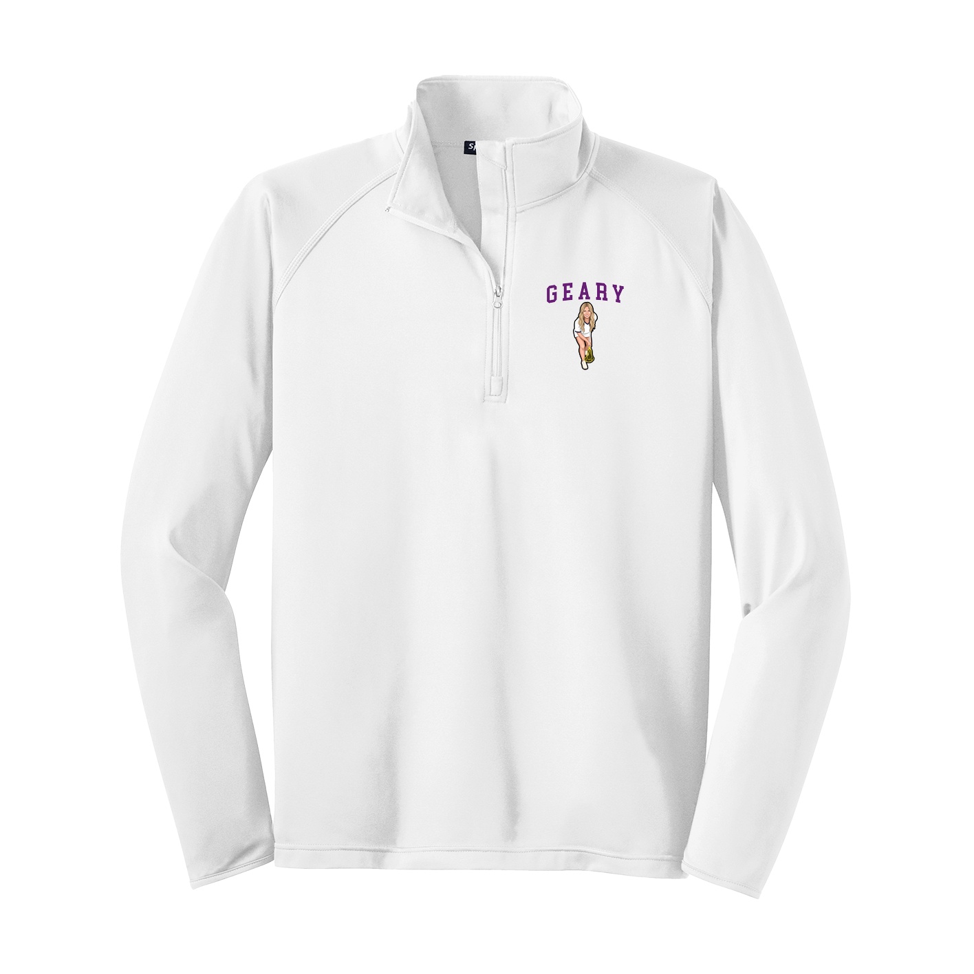 Q-Zip Pullover — Shirsey in White