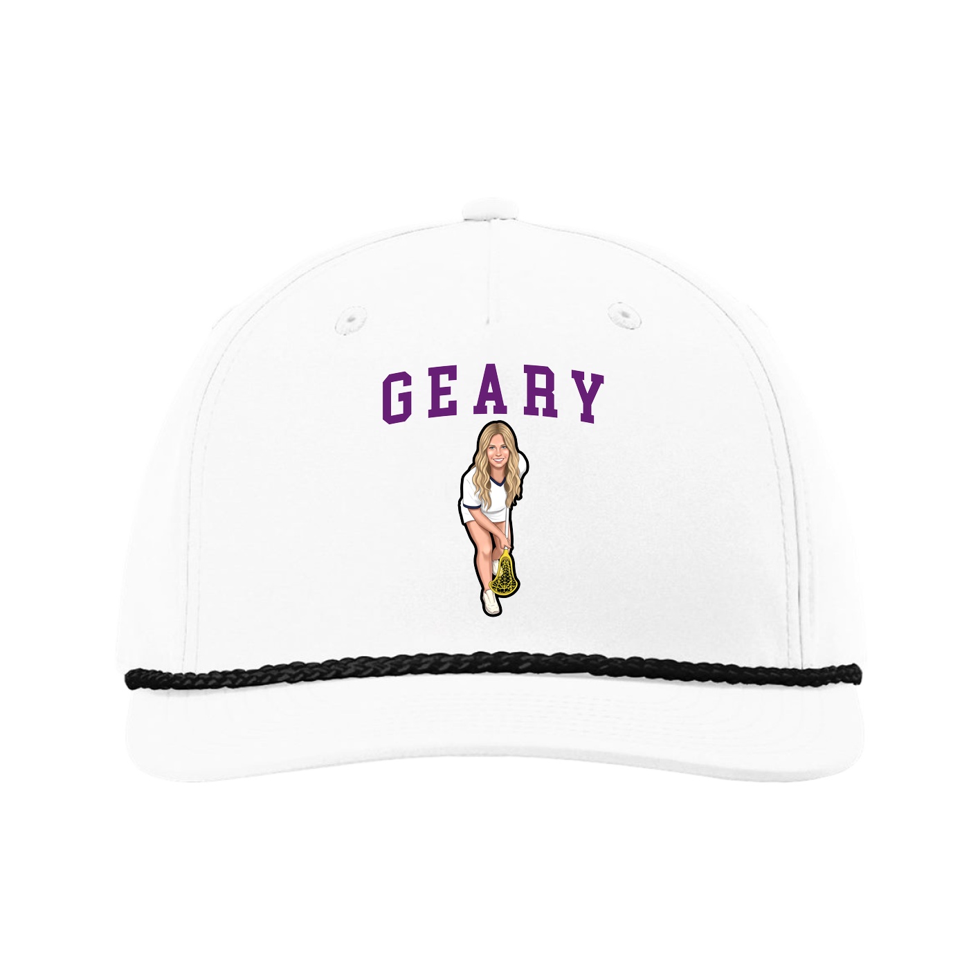 Five-Panel Classic Rope Cap — Shirsey in White
