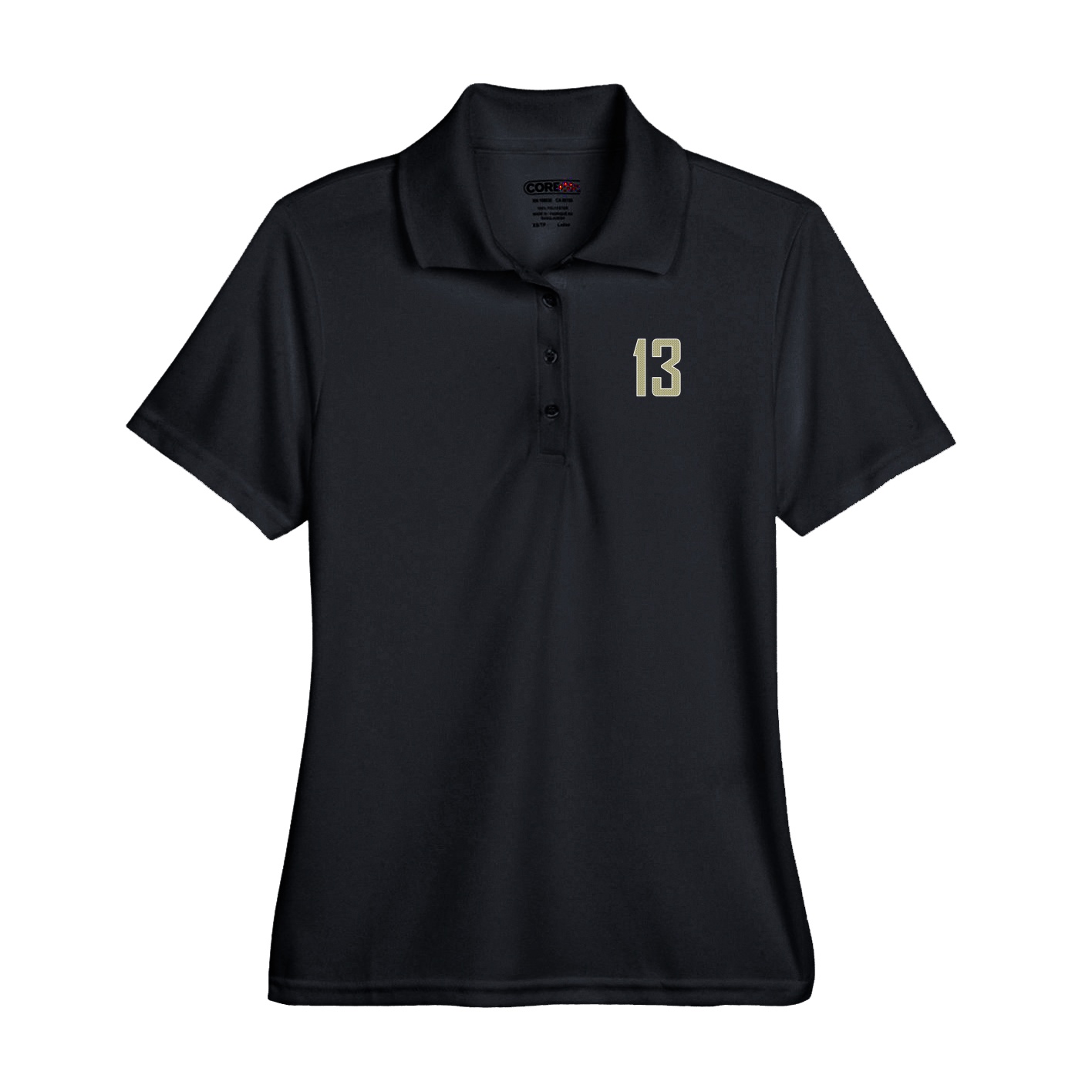 Performance Polo — Front Shirsy in Black