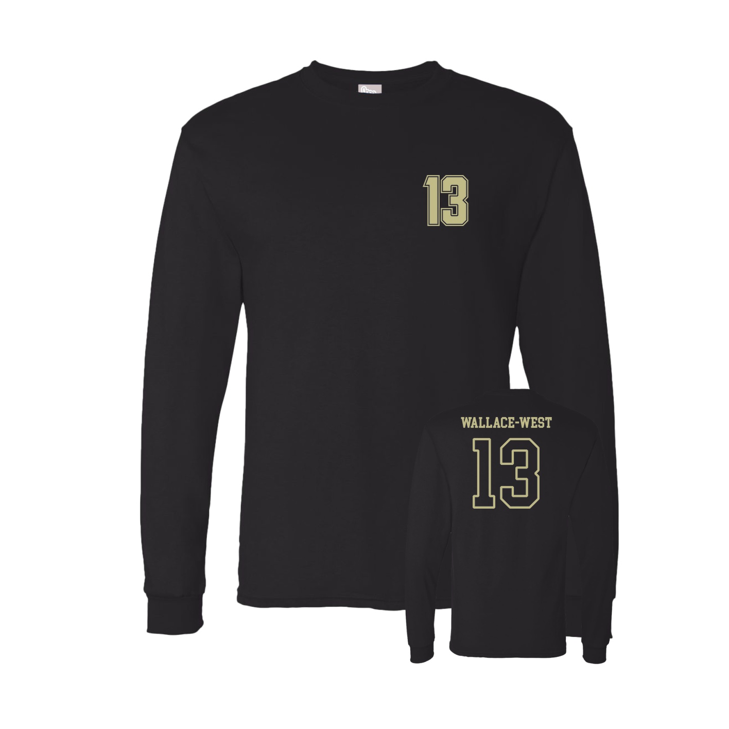 Long Sleeve Tee — Chest Back in Black