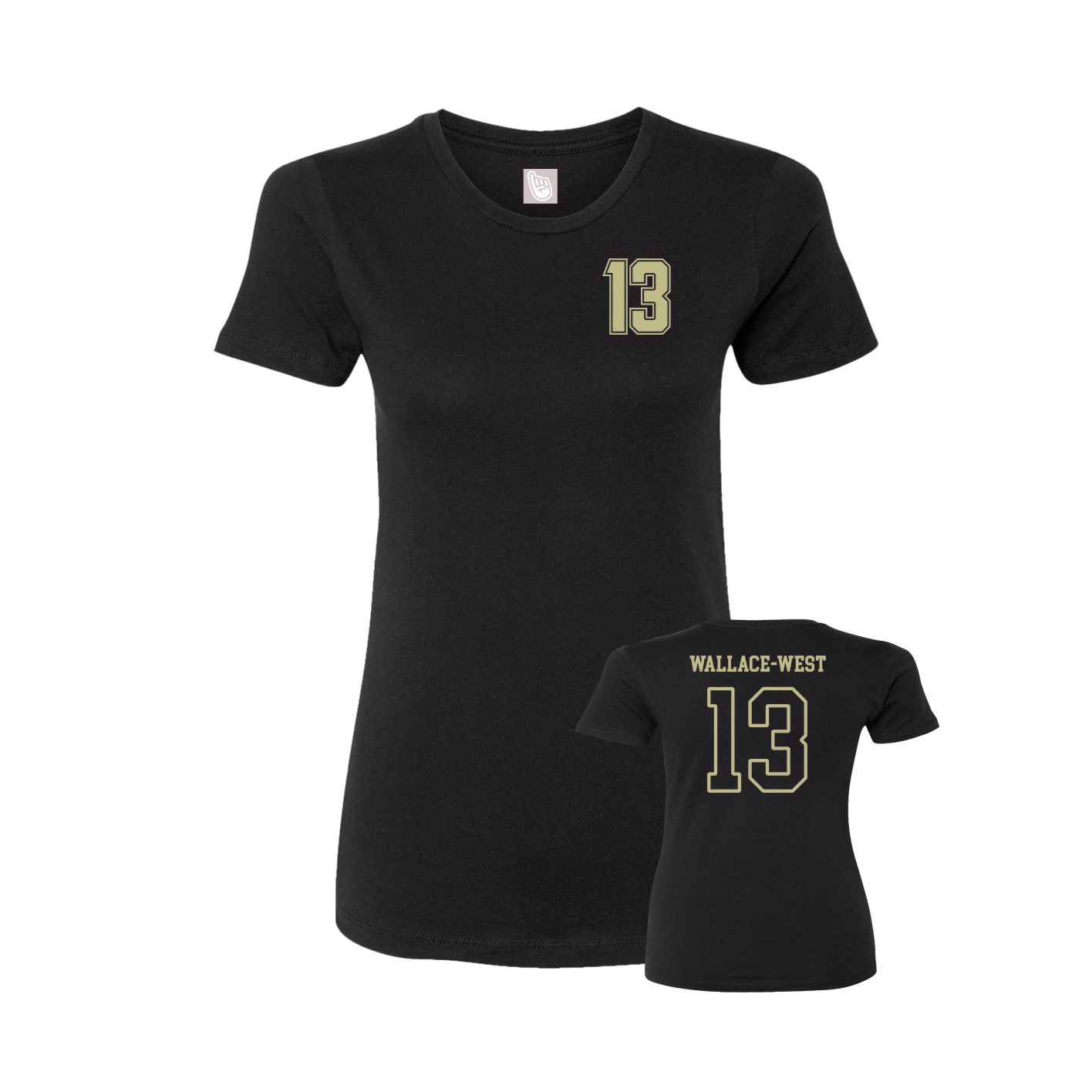 Womens Tee — Chest Back in Black