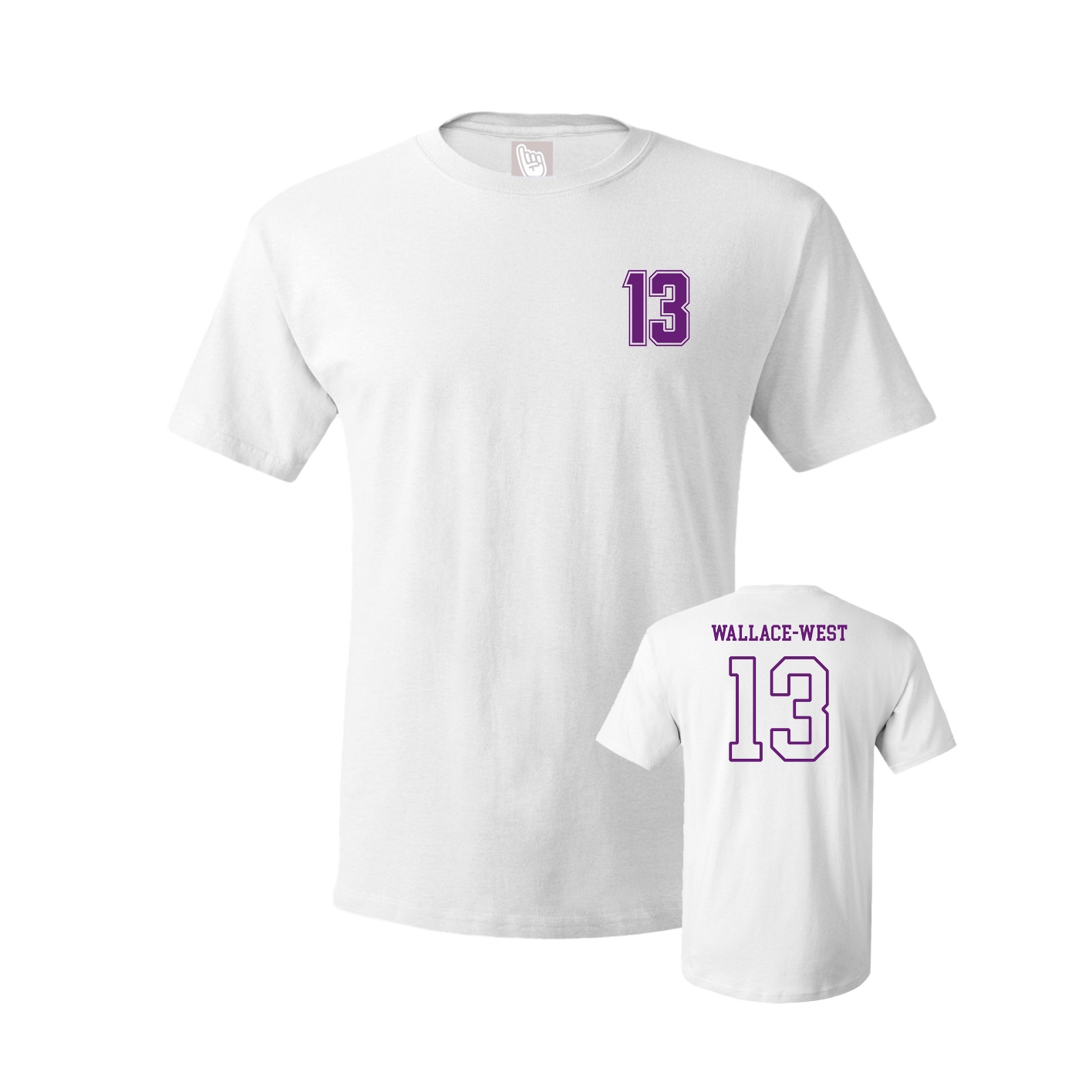 Youth Tee — Chest Back in White