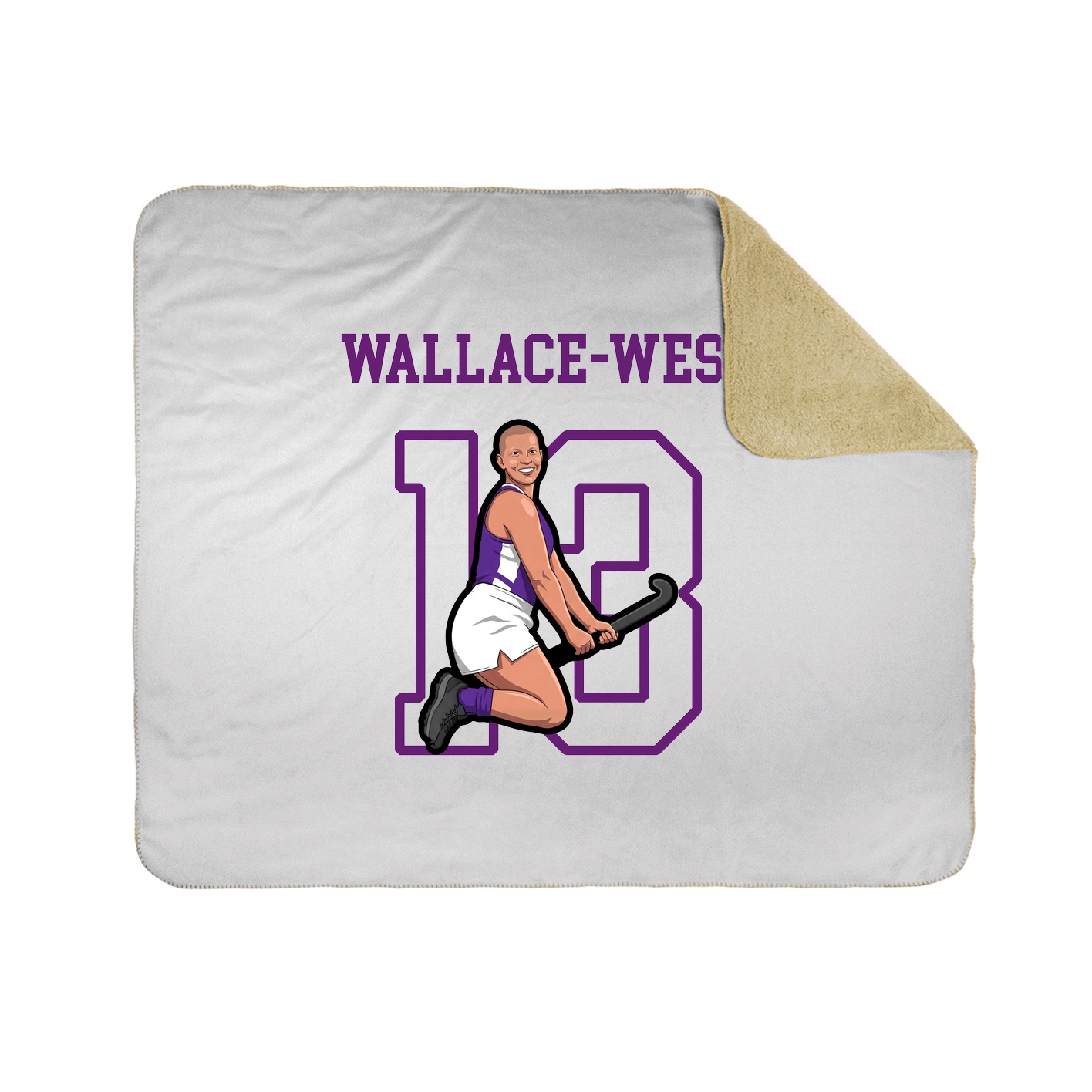 Throw Blanket — Shirsey in White