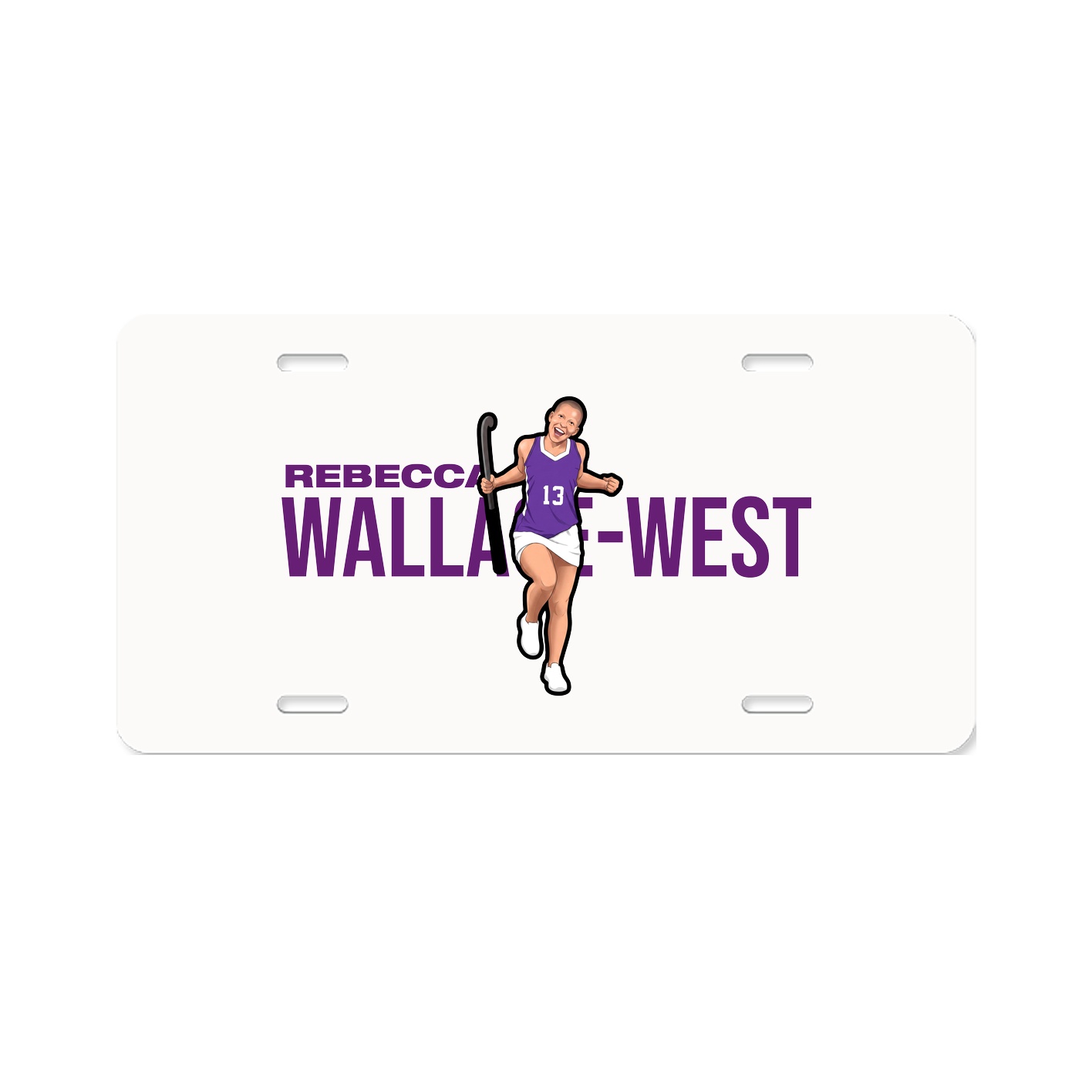 License Plate — Player Name in Classic