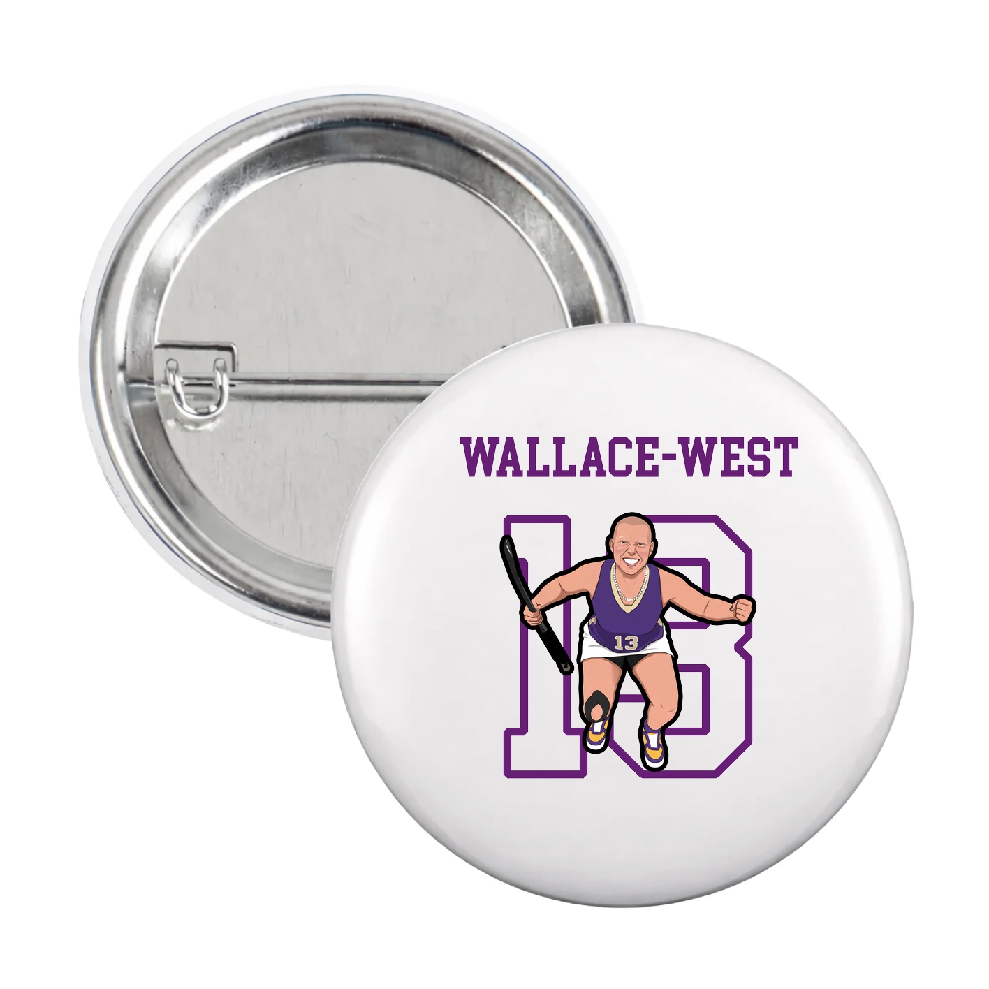 Game Day Button — Shirsey in White