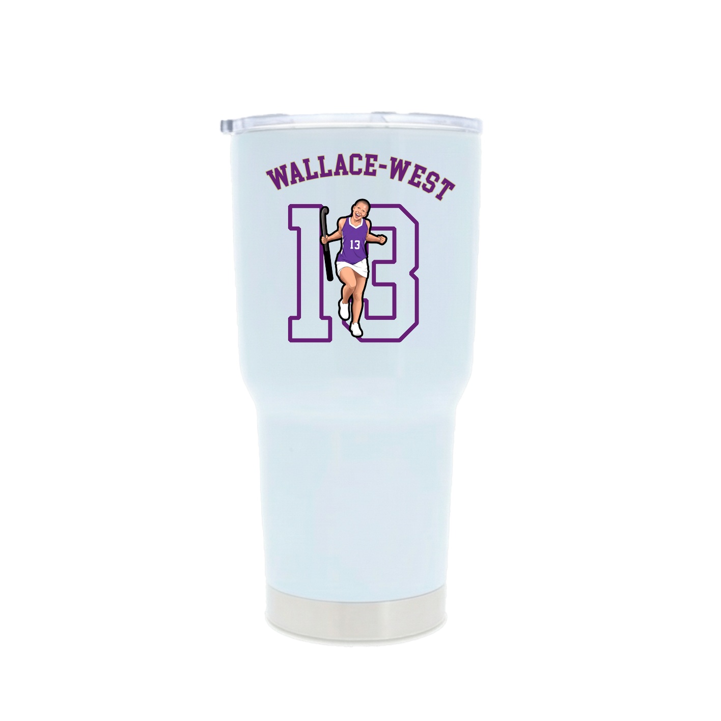 30oz Stainless Steel Tumbler — Shirsey Arch in White