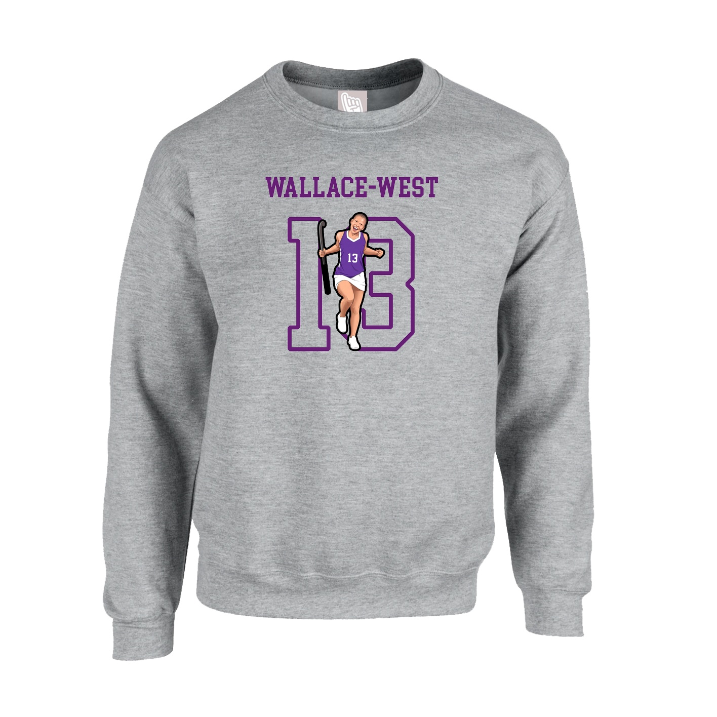 Fleece Crew — Shirsey in Grey