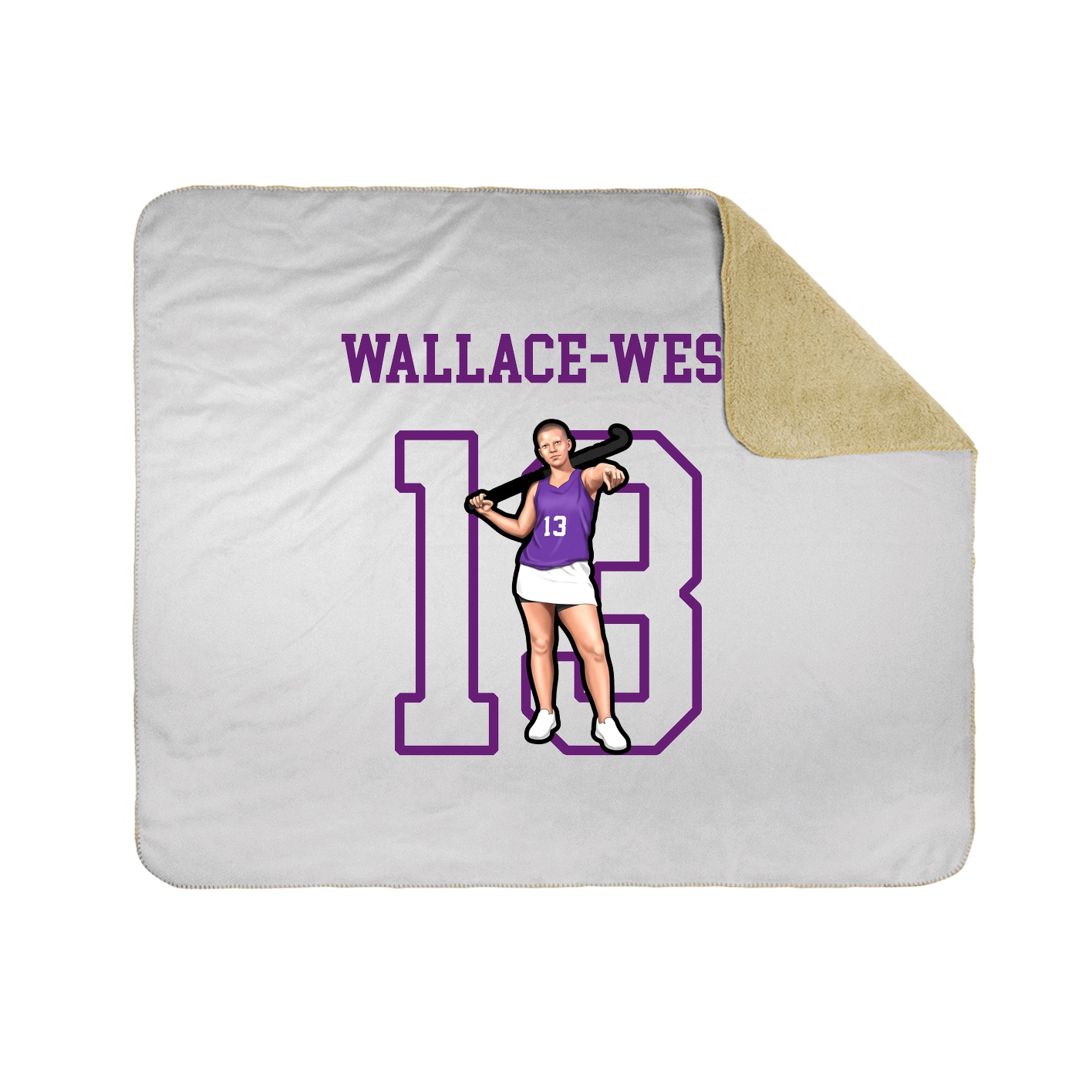 Throw Blanket — Shirsey in White