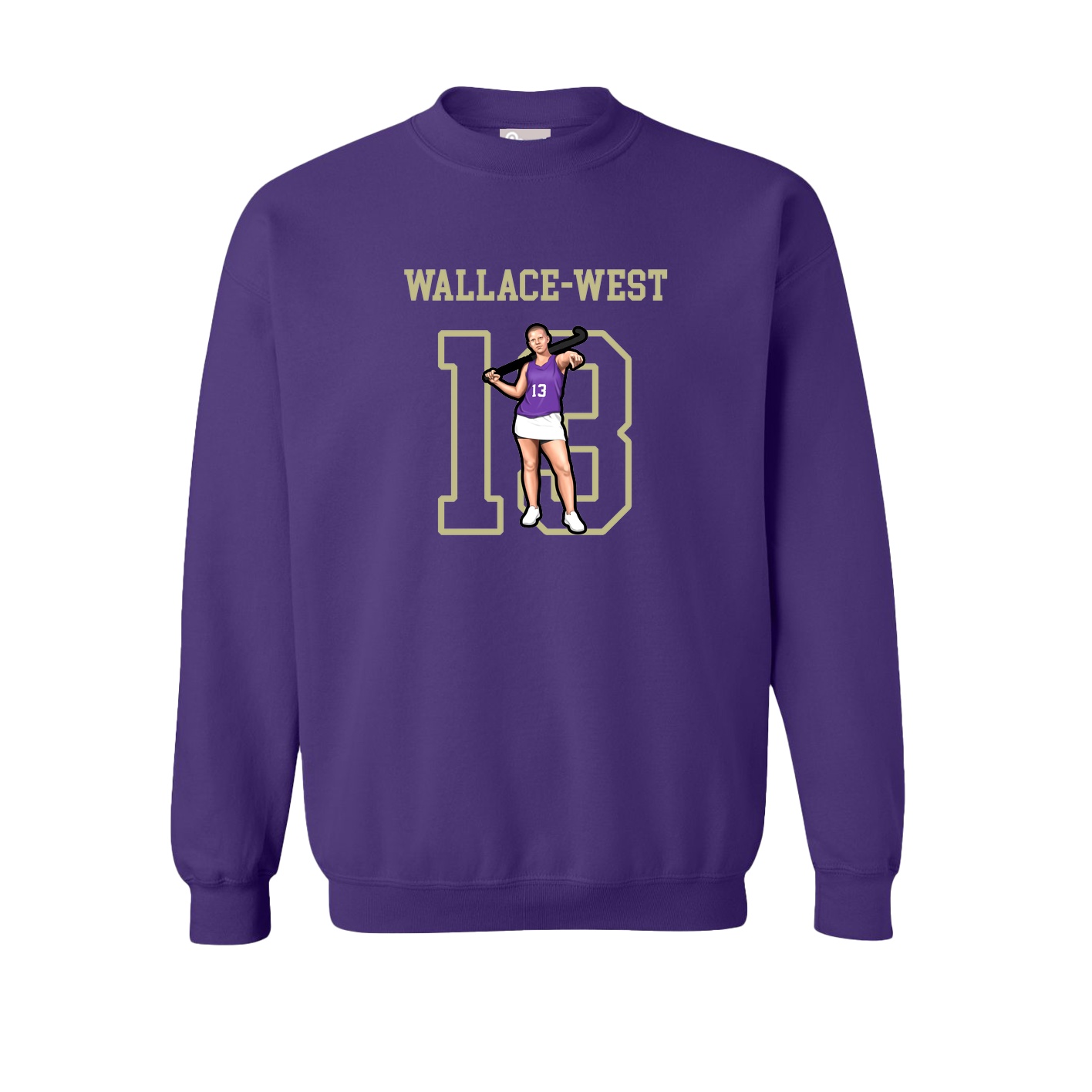Fleece Crew — Shirsey in Purple