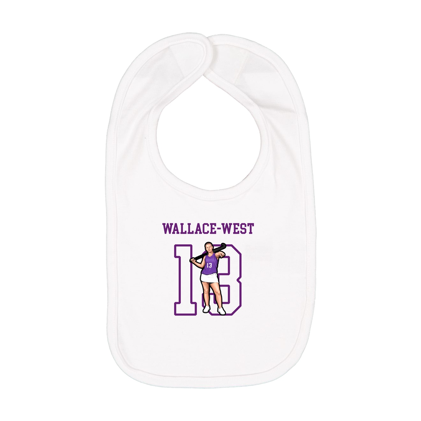 Infant Bib — Shirsey in White
