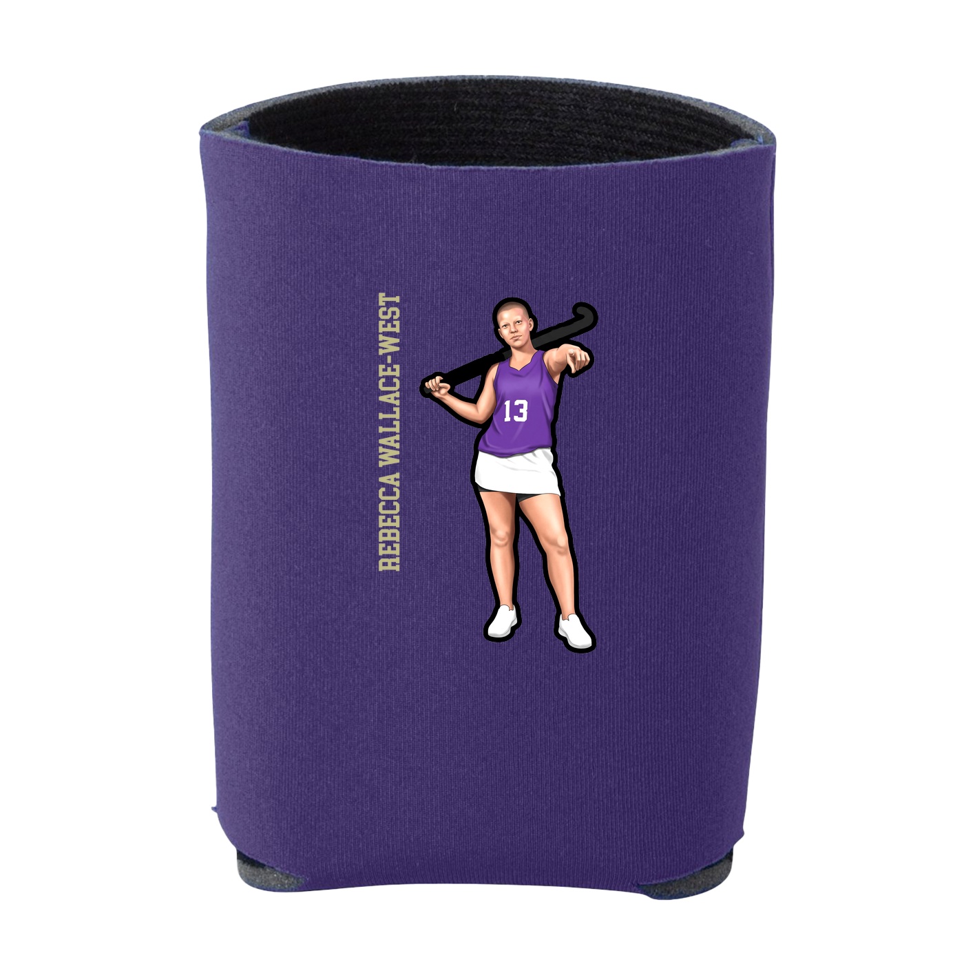 Can Holder — Name Vertical in Purple