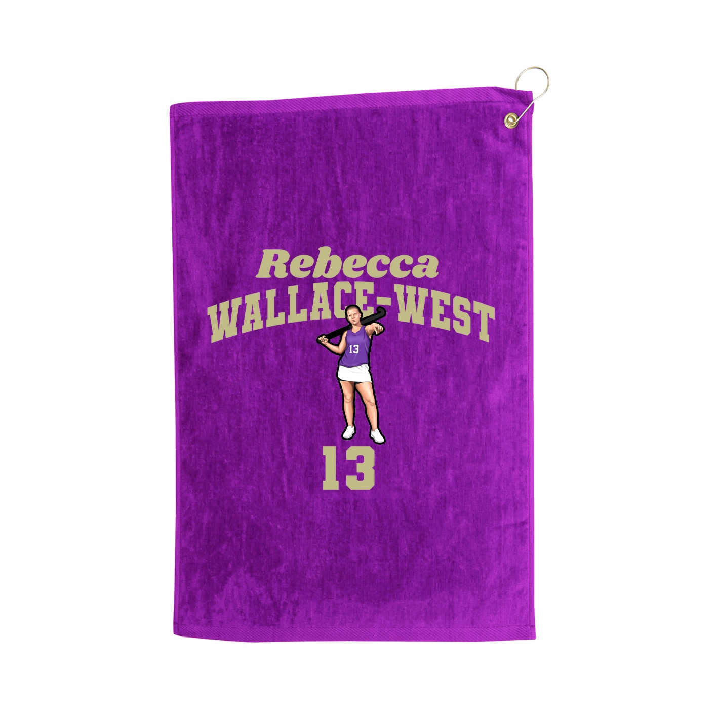 Golf Towel — Signature Arch in Purple